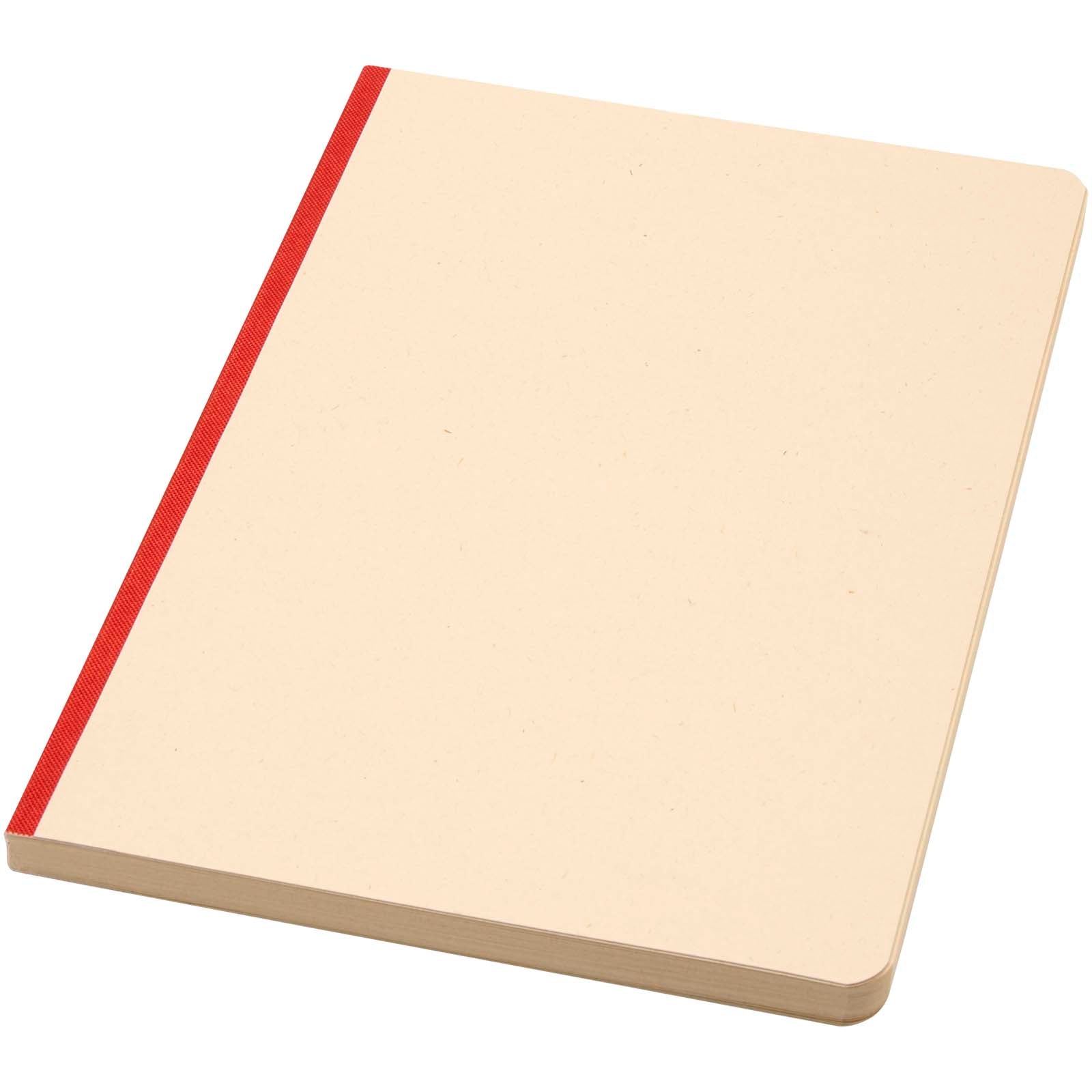Liliana A5 Zuckerrohr und RPET Softcover Notizbuch – Ziegelstein