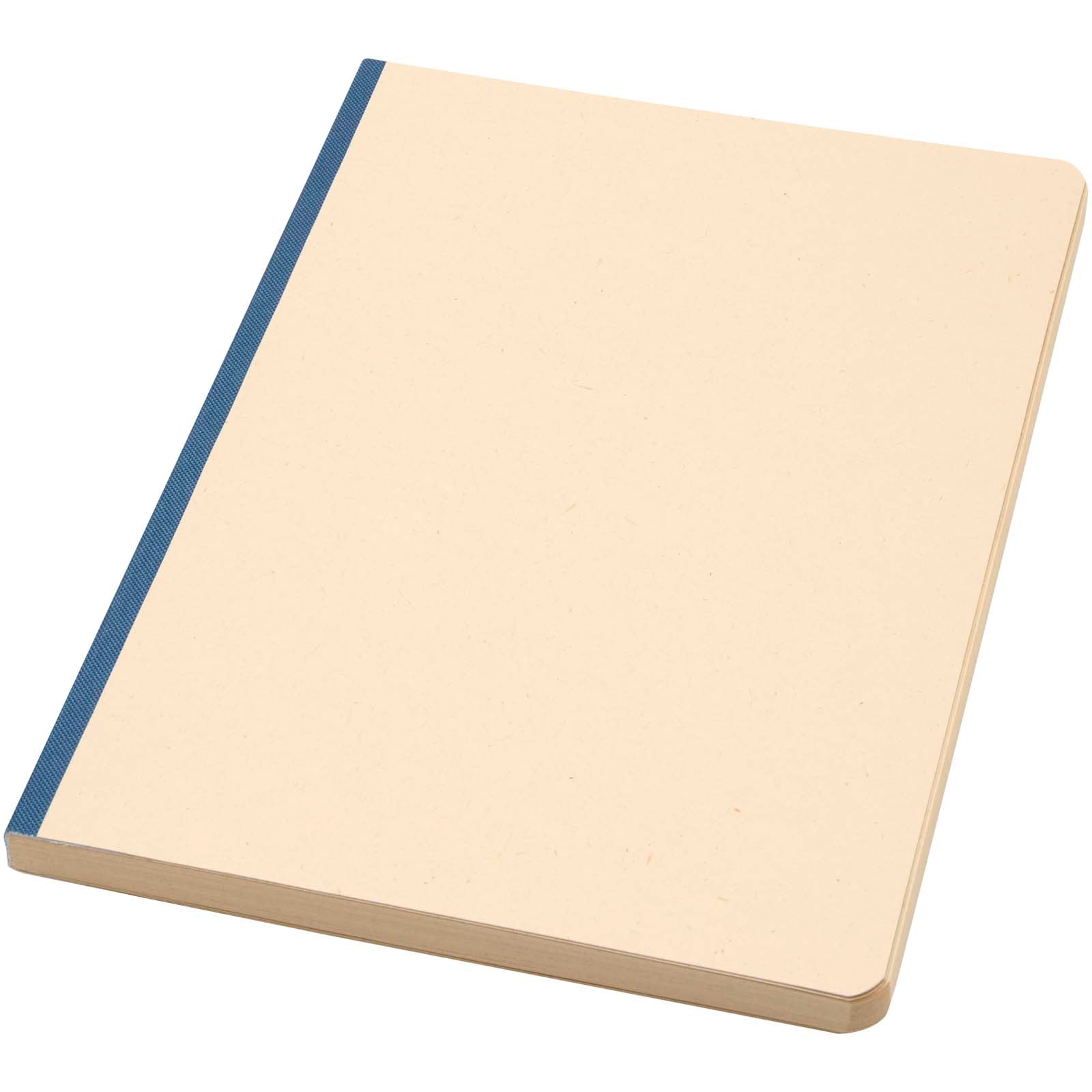 Liliana A5 Zuckerrohr und RPET Softcover Notizbuch – Ozeanblau