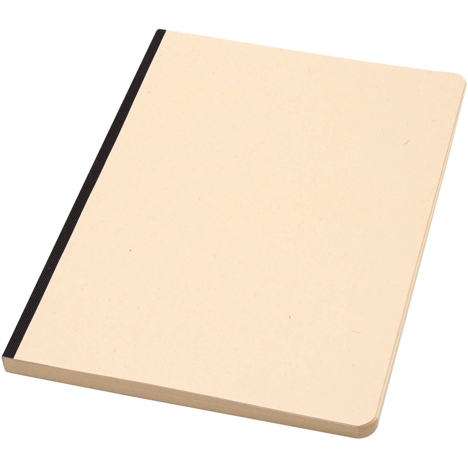 Liliana A5 Zuckerrohr und RPET Softcover Notizbuch – Schwarz