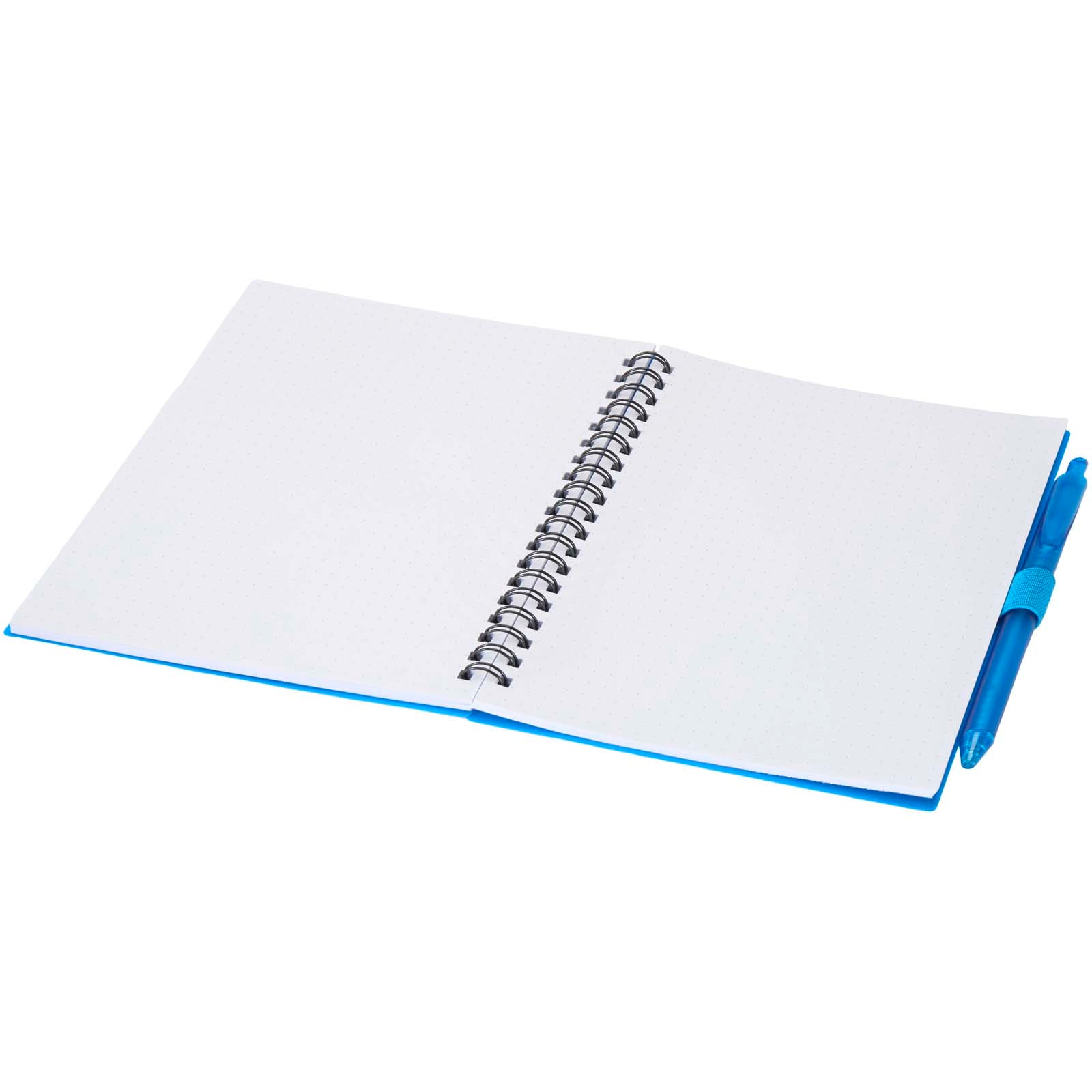 Niove Softcover Notizbuch aus recyceltem Kunststoff mit Kugelschreiber (blaue Mine)