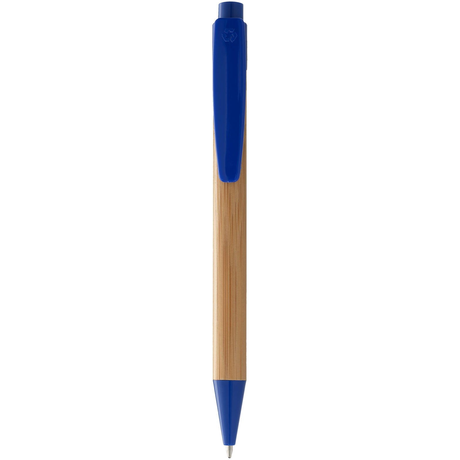 Borneo Bambus Kugelschreiber (schwarze Mine) – Natur und Royalblau