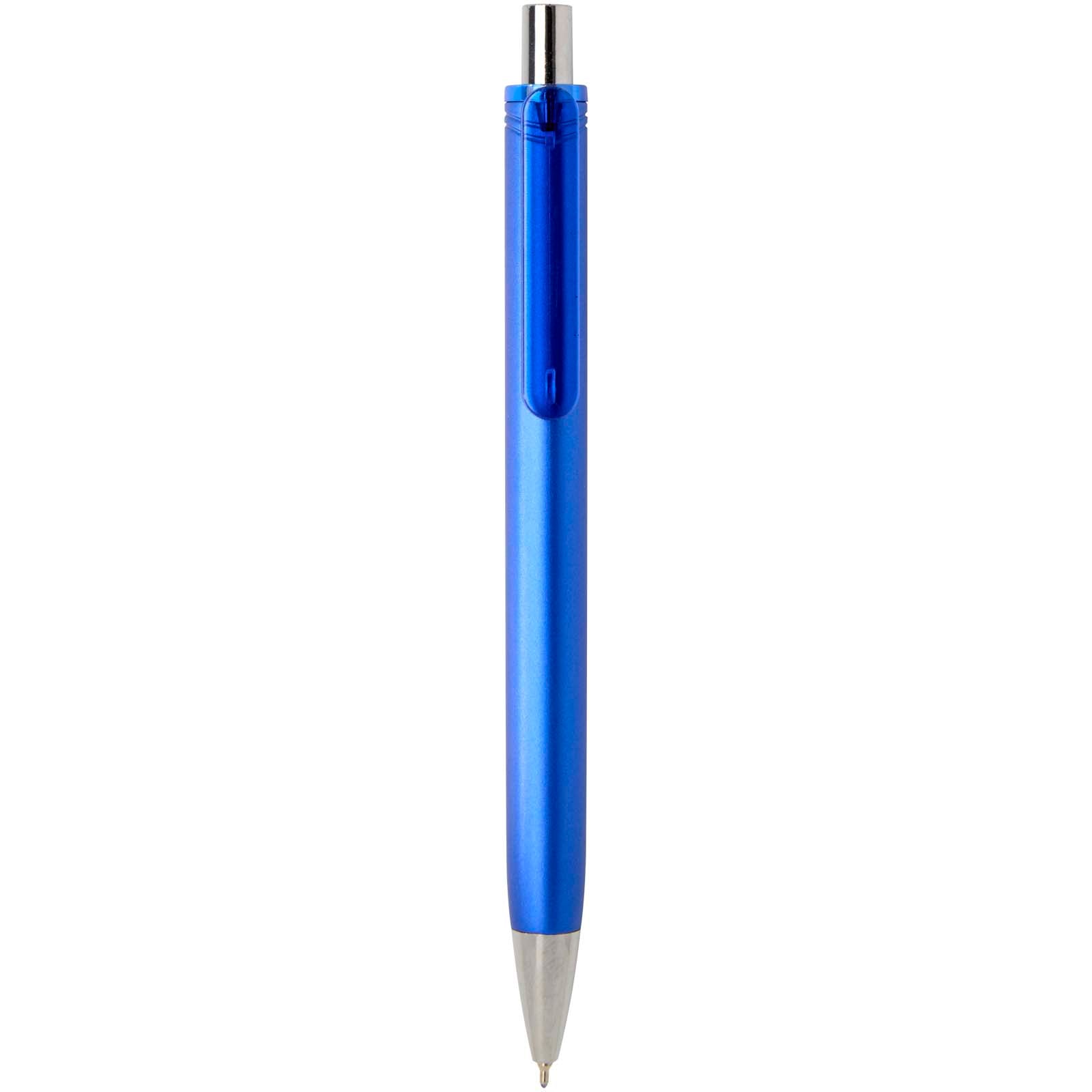 Feld RCS recycelter Kugelschreiber mit Metallic-Finish (schwarze Mine) – Royalblau