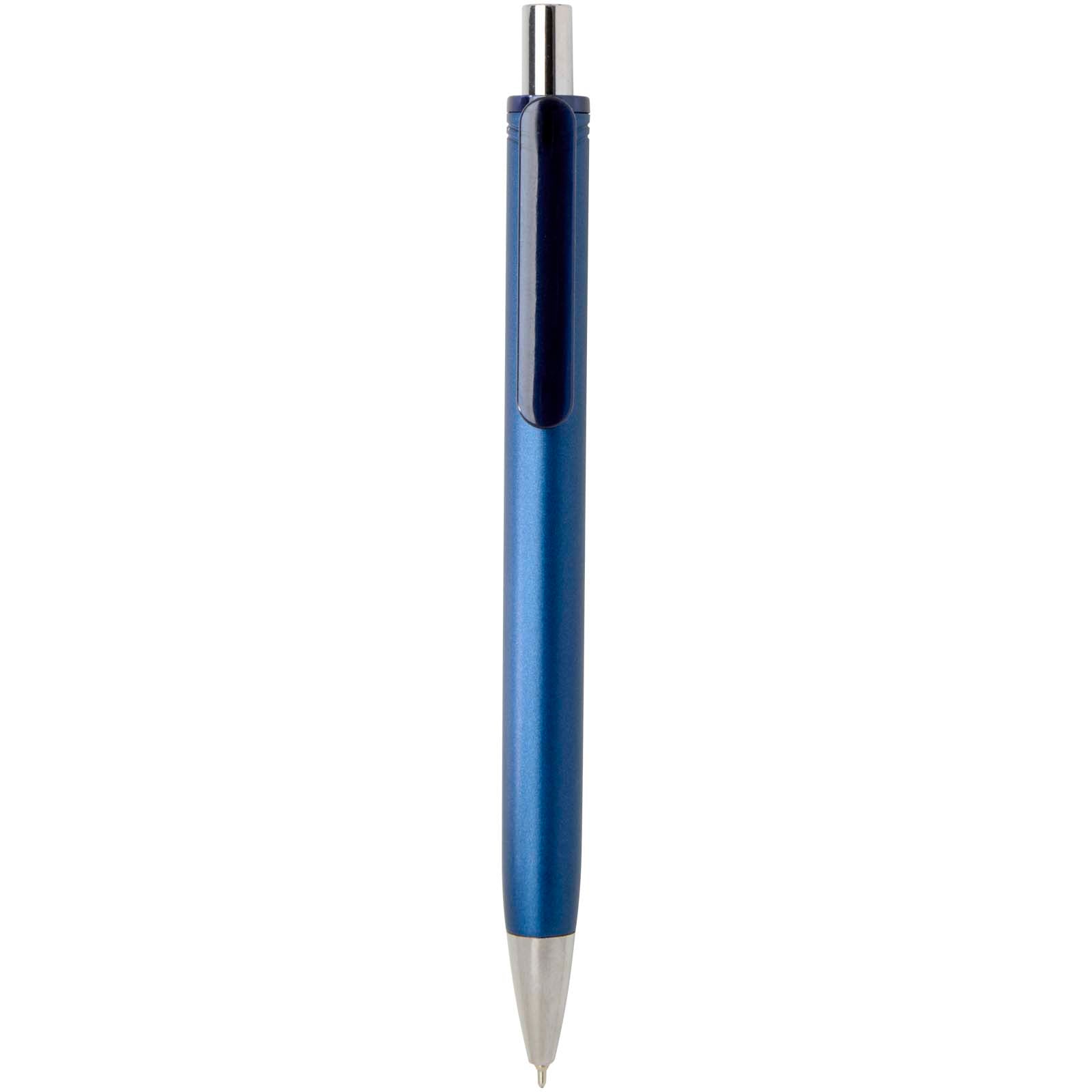 Feld RCS recycelter Kugelschreiber mit Metallic-Finish (schwarze Mine) – Navy