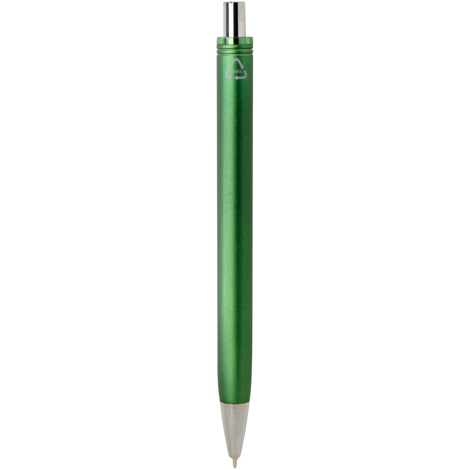 Feld RCS recycelter Kugelschreiber mit Metallic-Finish (schwarze Mine)