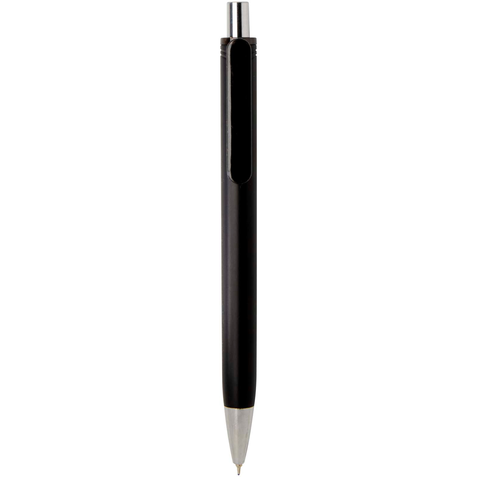 Feld RCS recycelter Kugelschreiber mit Metallic-Finish (schwarze Mine) – Schwarz