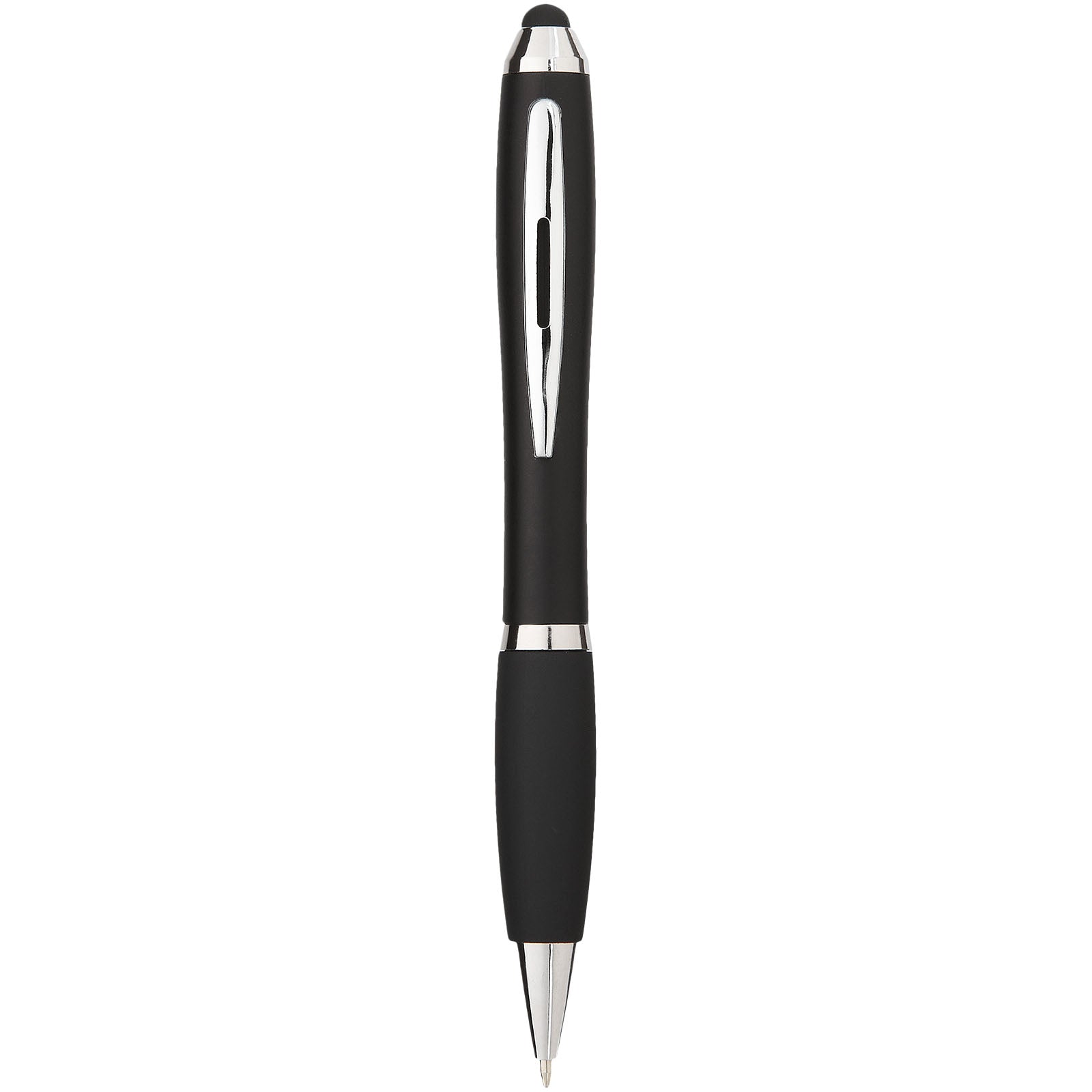 Nash Stylus bunter Kugelschreiber mit schwarzem Griff (schwarze Mine) – Schwarz