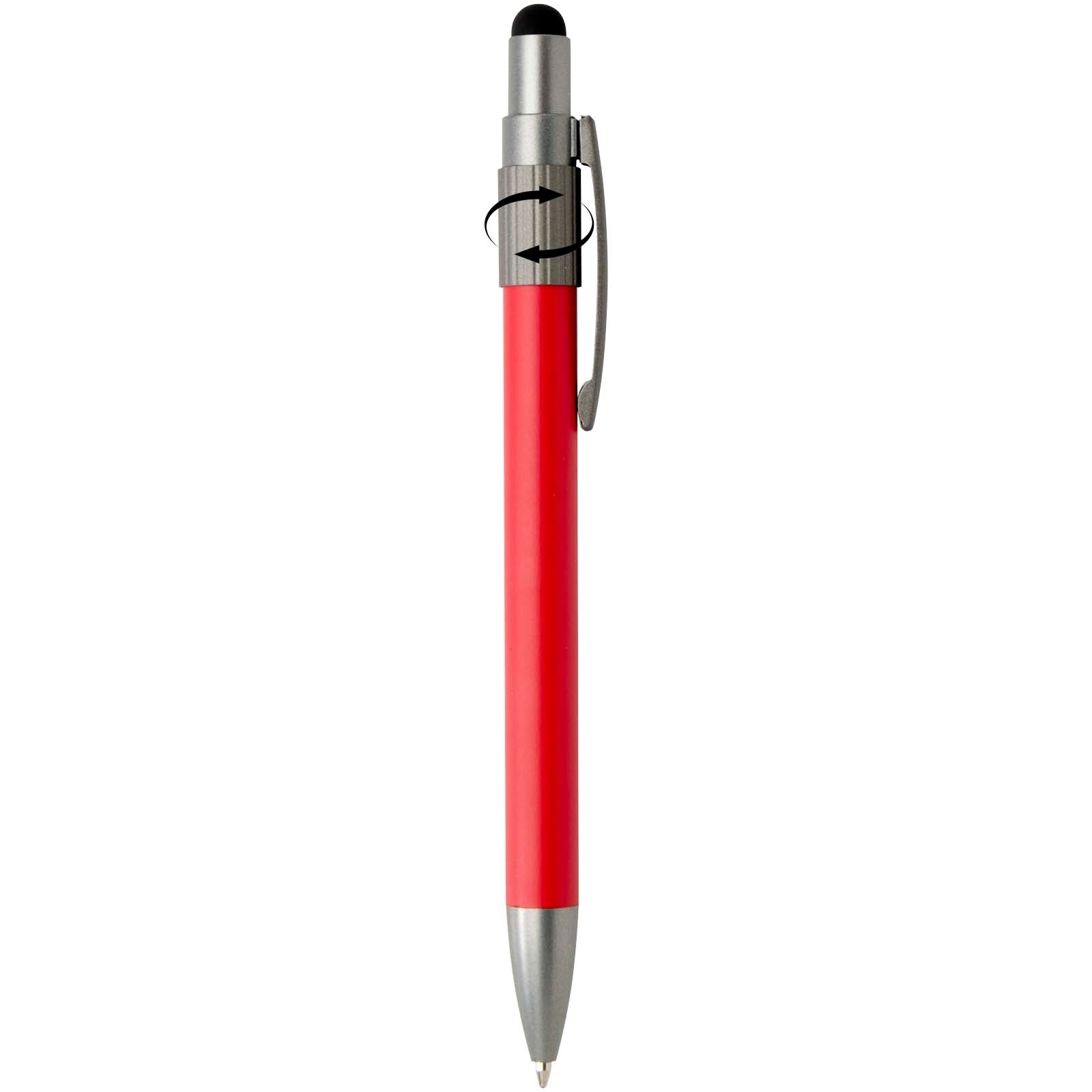 Rill RCS recycelter Kugelschreiber mit Stylus und Fidget Spinner (blaue Mine)