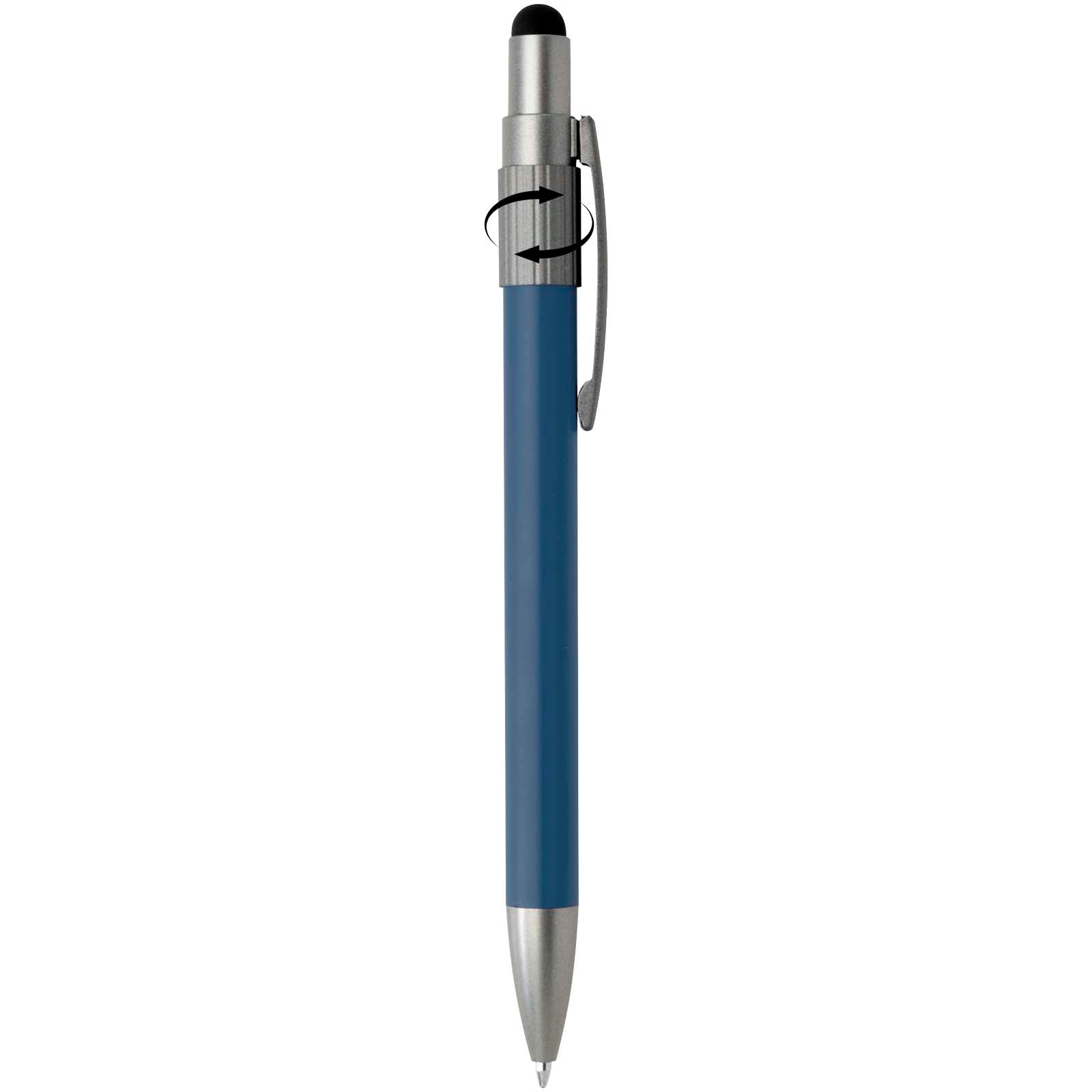 Rill RCS recycelter Kugelschreiber mit Stylus und Fidget Spinner (blaue Mine)