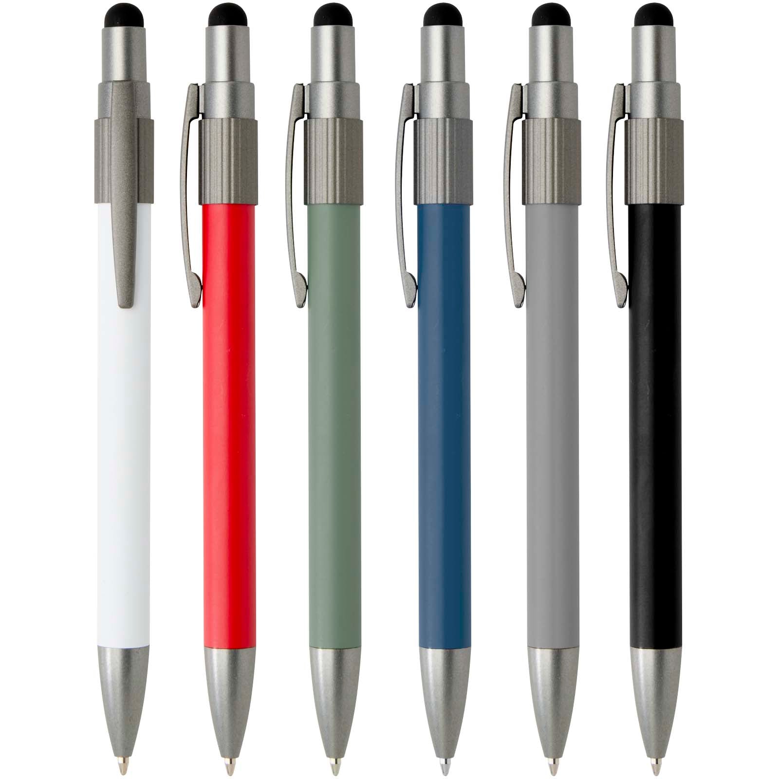 Rill RCS recycelter Kugelschreiber mit Stylus und Fidget Spinner (blaue Mine)