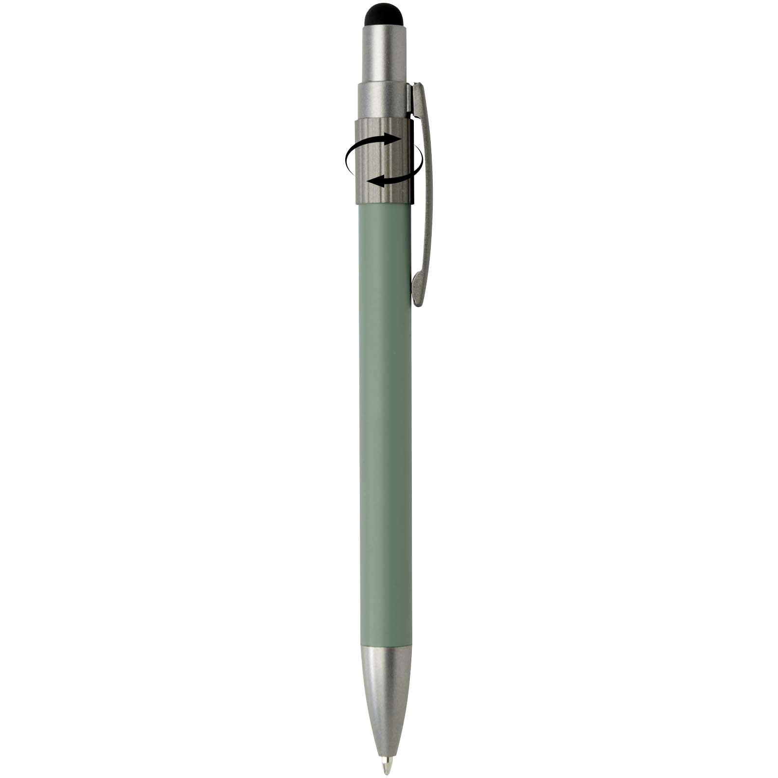Rill RCS recycelter Kugelschreiber mit Stylus und Fidget Spinner (blaue Mine)