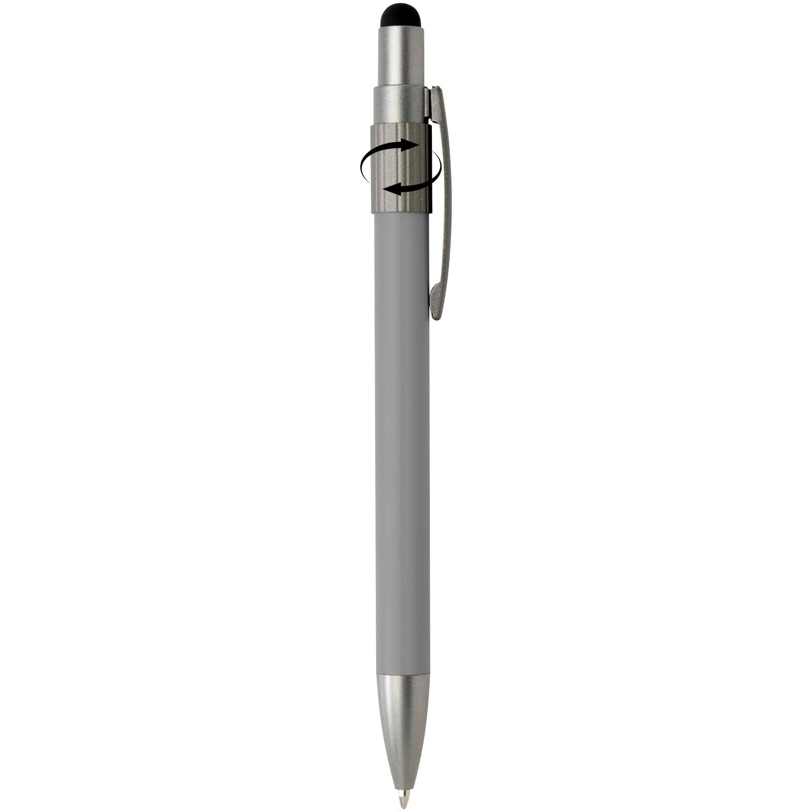 Rill RCS recycelter Kugelschreiber mit Stylus und Fidget Spinner (blaue Mine)