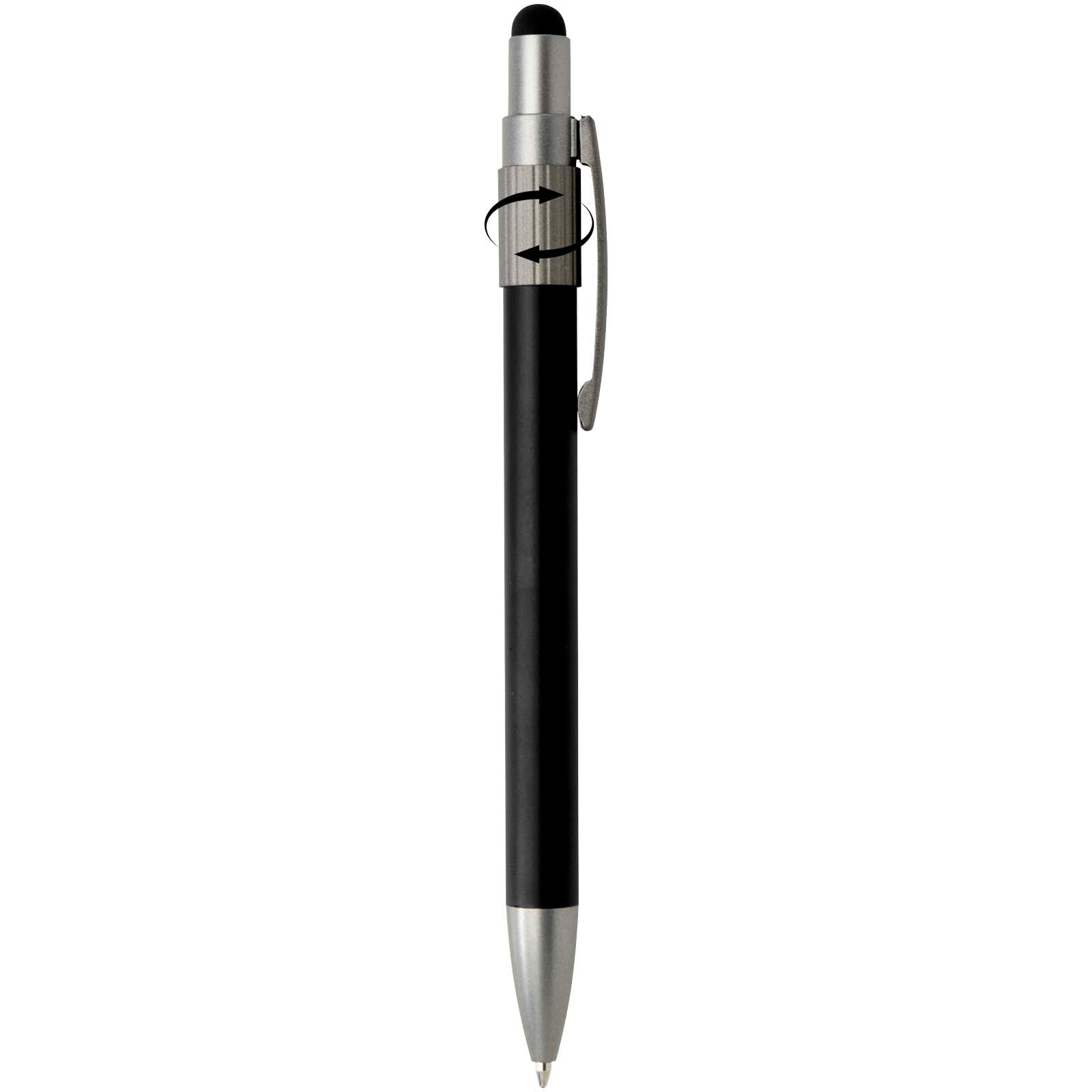 Rill RCS recycelter Kugelschreiber mit Stylus und Fidget Spinner (blaue Mine)