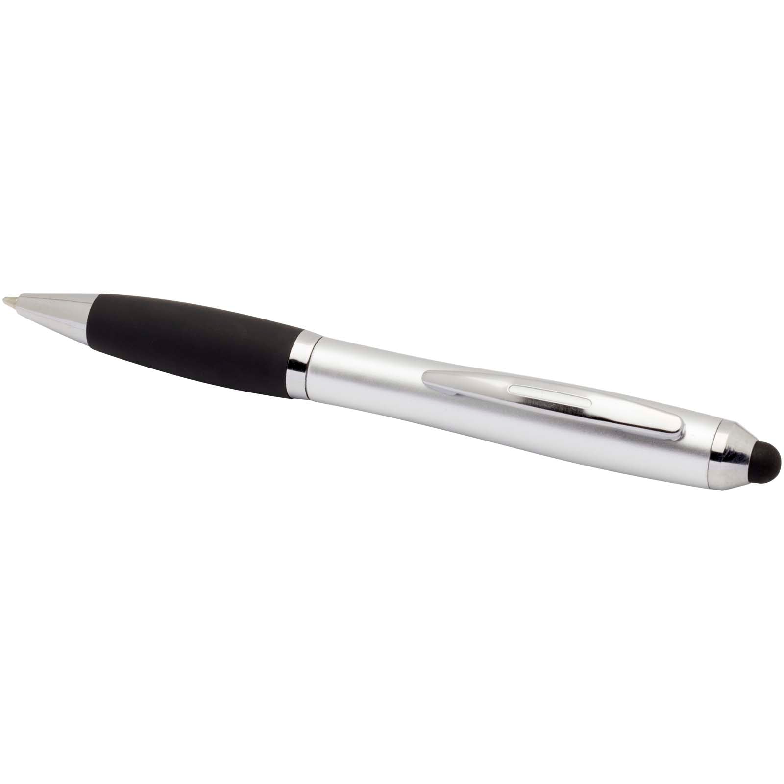 Nash RCS Stylus Kugelschreiber aus recyceltem Kunststoff mit farbigem Schaft und schwarzem Griff (schwarze Tinte)
