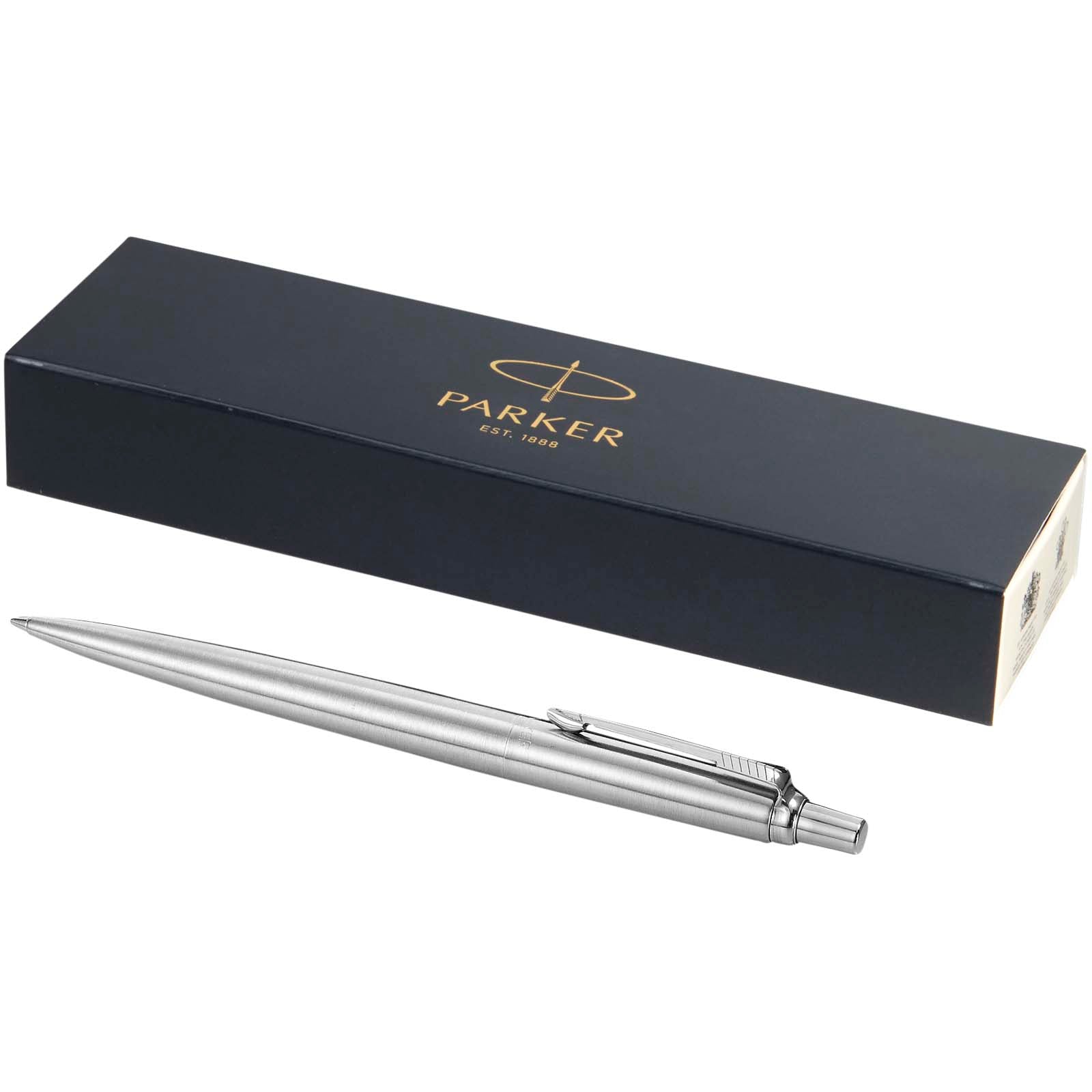 Parker Jotter Edelstahl Kugelschreiber (blaue Mine) – Stahl