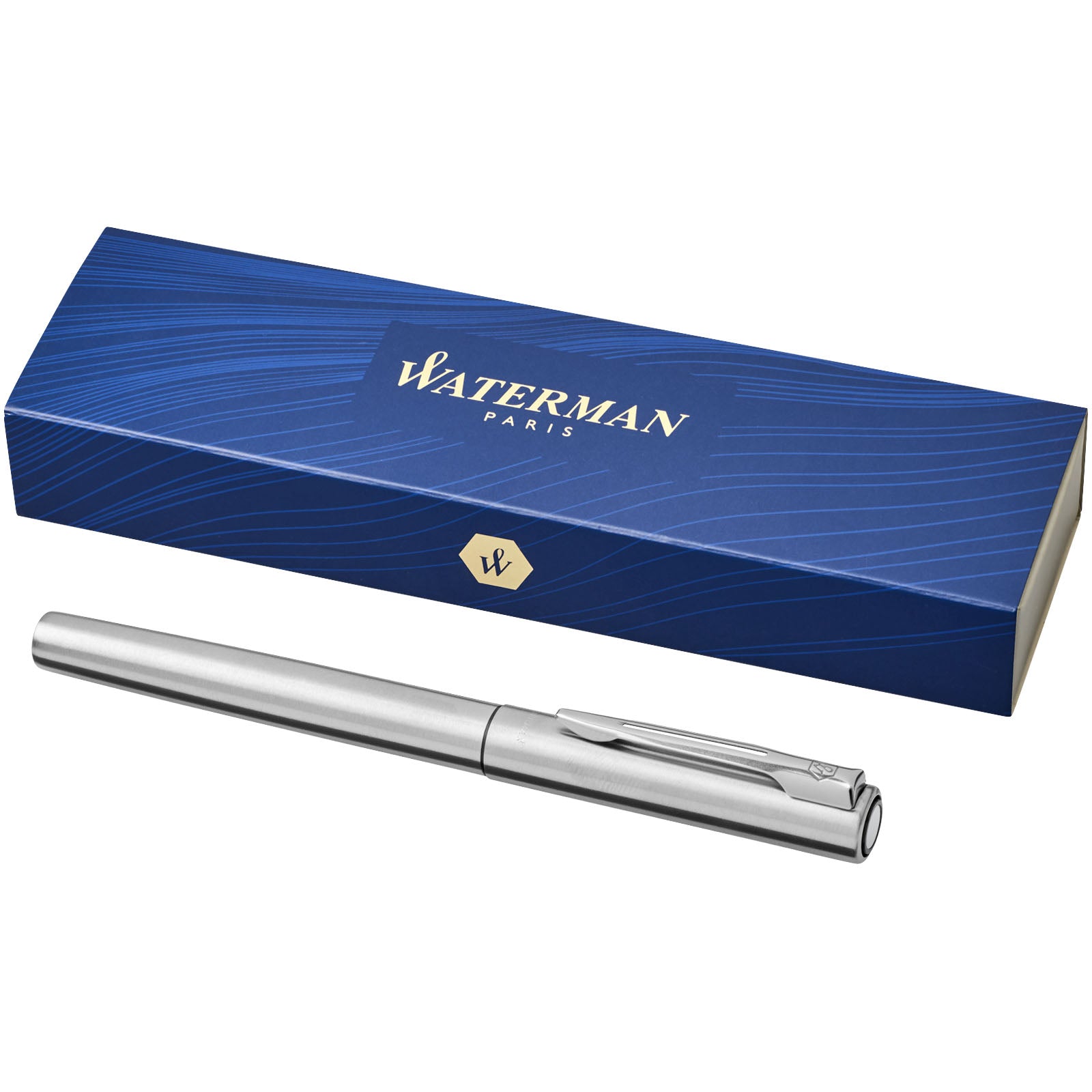 Waterman Graduate Tintenroller (schwarze Mine) – Chrom