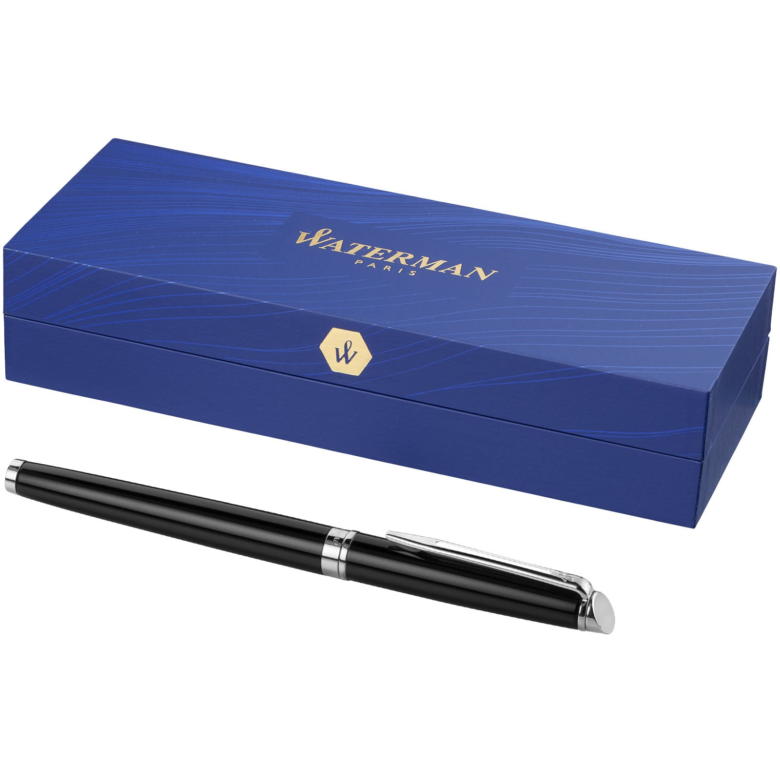 Waterman Hémisphère Tintenroller (schwarze Mine) – Schwarz