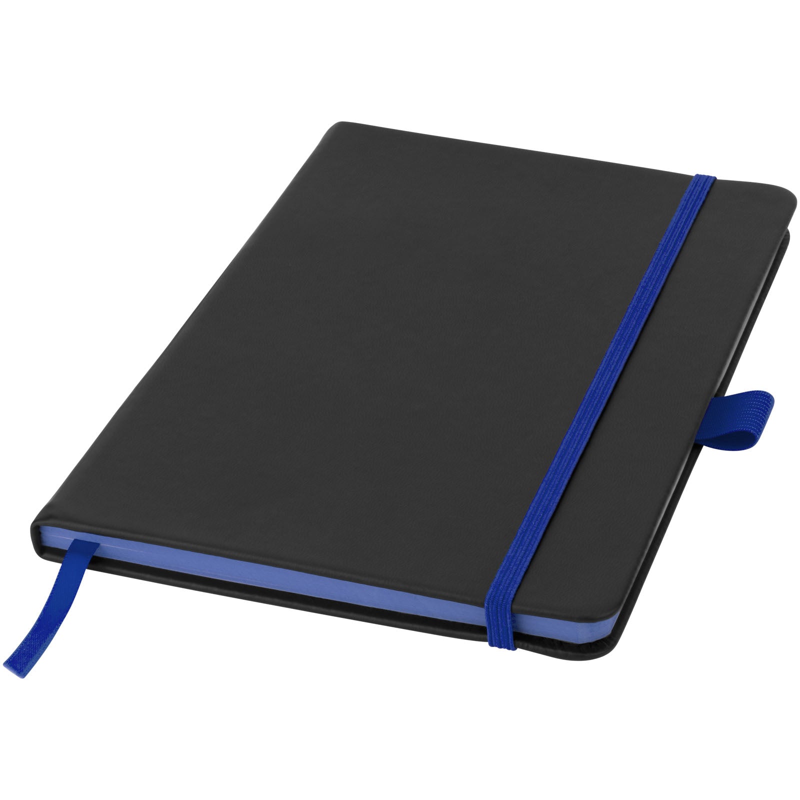 Colour-Edge A5 Hard Cover Notizbuch – Schwarz und Royalblau