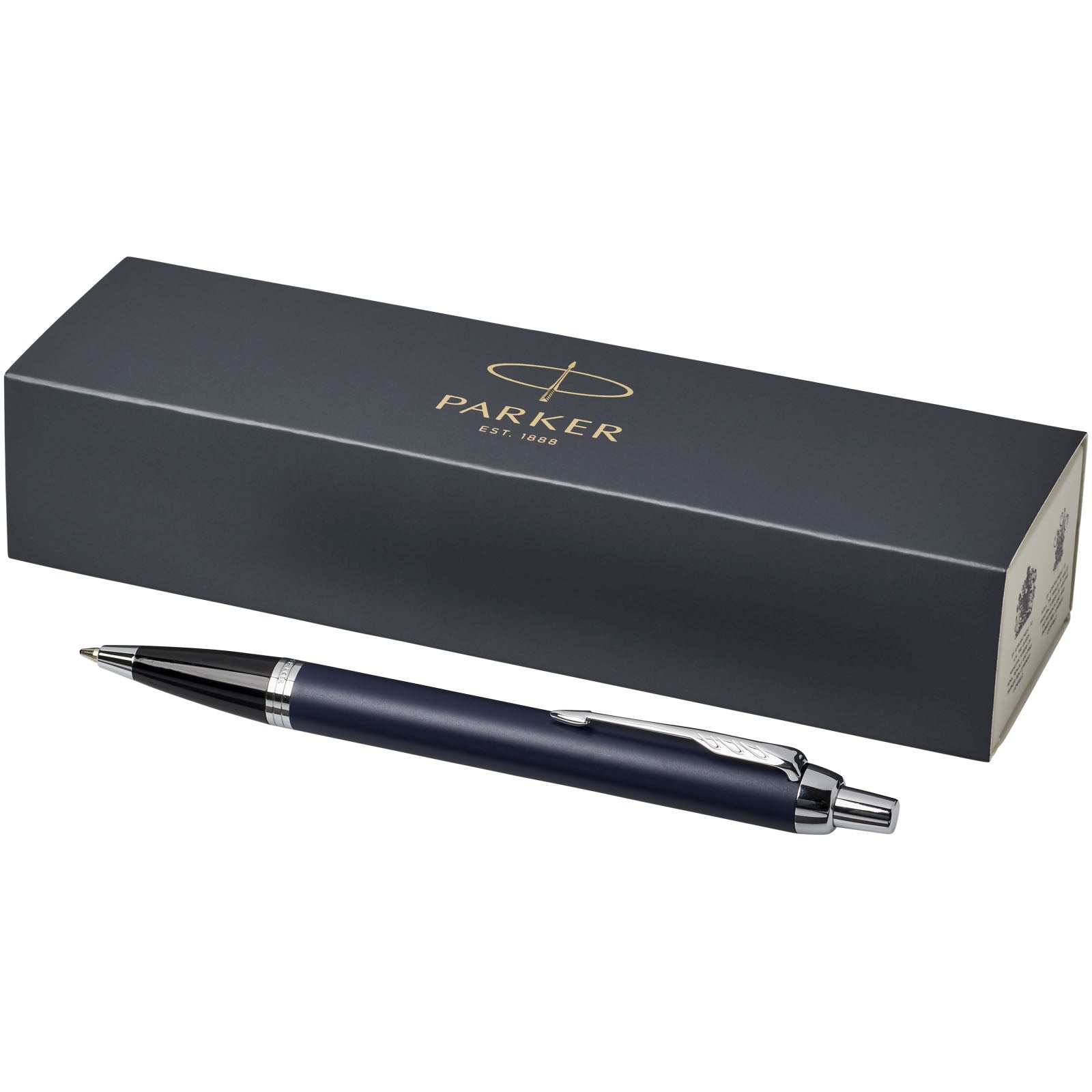 Parker IM Kugelschreiber (blaue Mine) – Blau und Silber