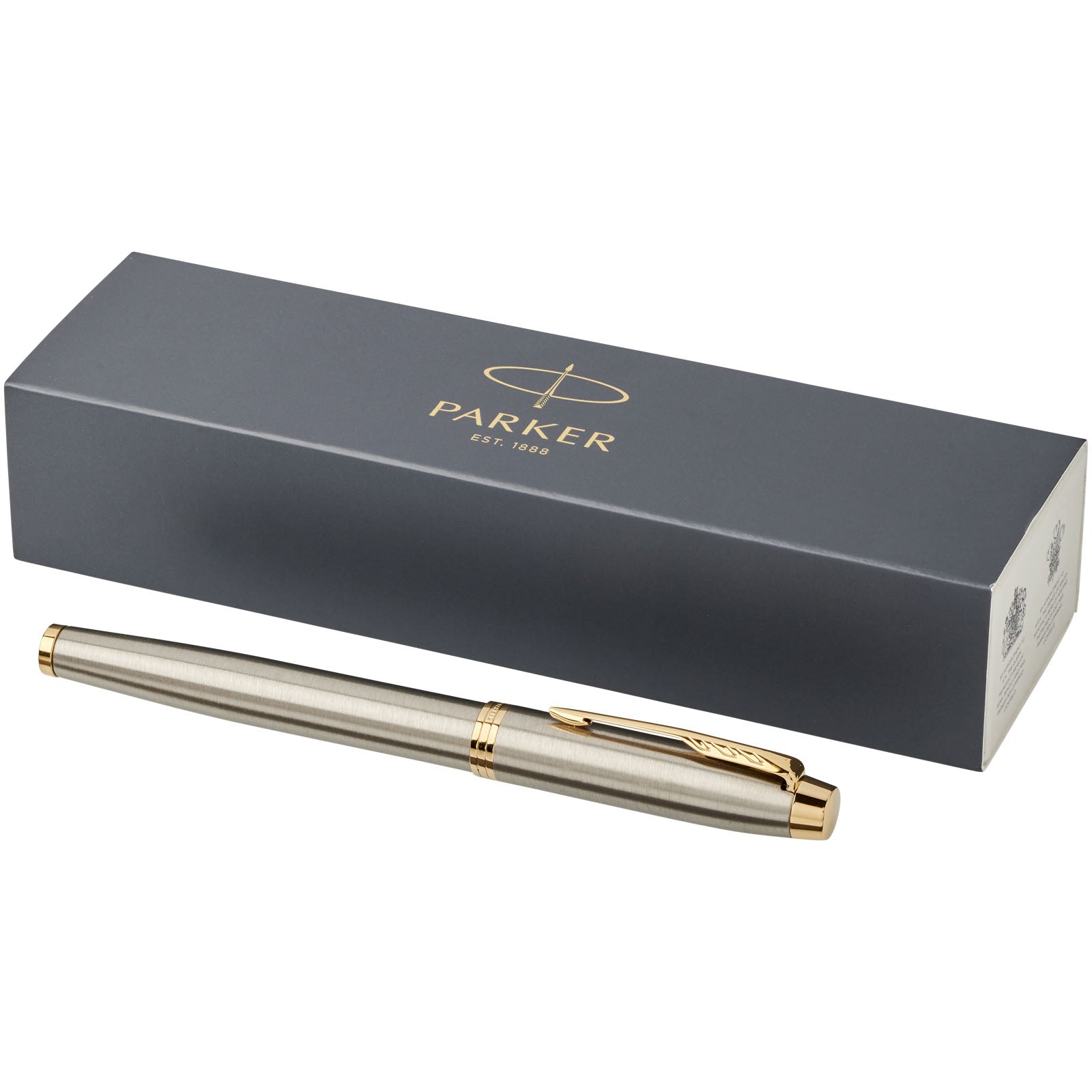 Parker IM Tintenroller (schwarze Mine) – Metal