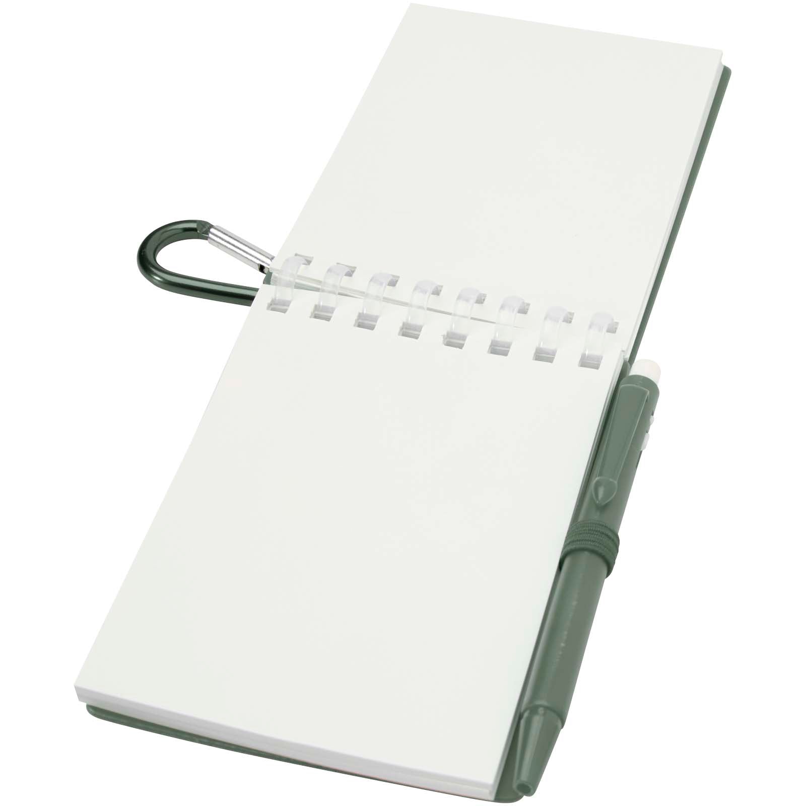 Lig Mini Recyceltes Outdoor-Softcover Notizbuch und Kugelschreiber Set (schwarze Mine)