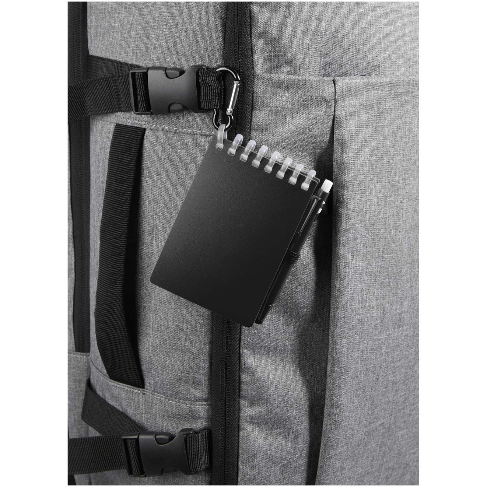 Lig Mini Recyceltes Outdoor-Softcover Notizbuch und Kugelschreiber Set (schwarze Mine)
