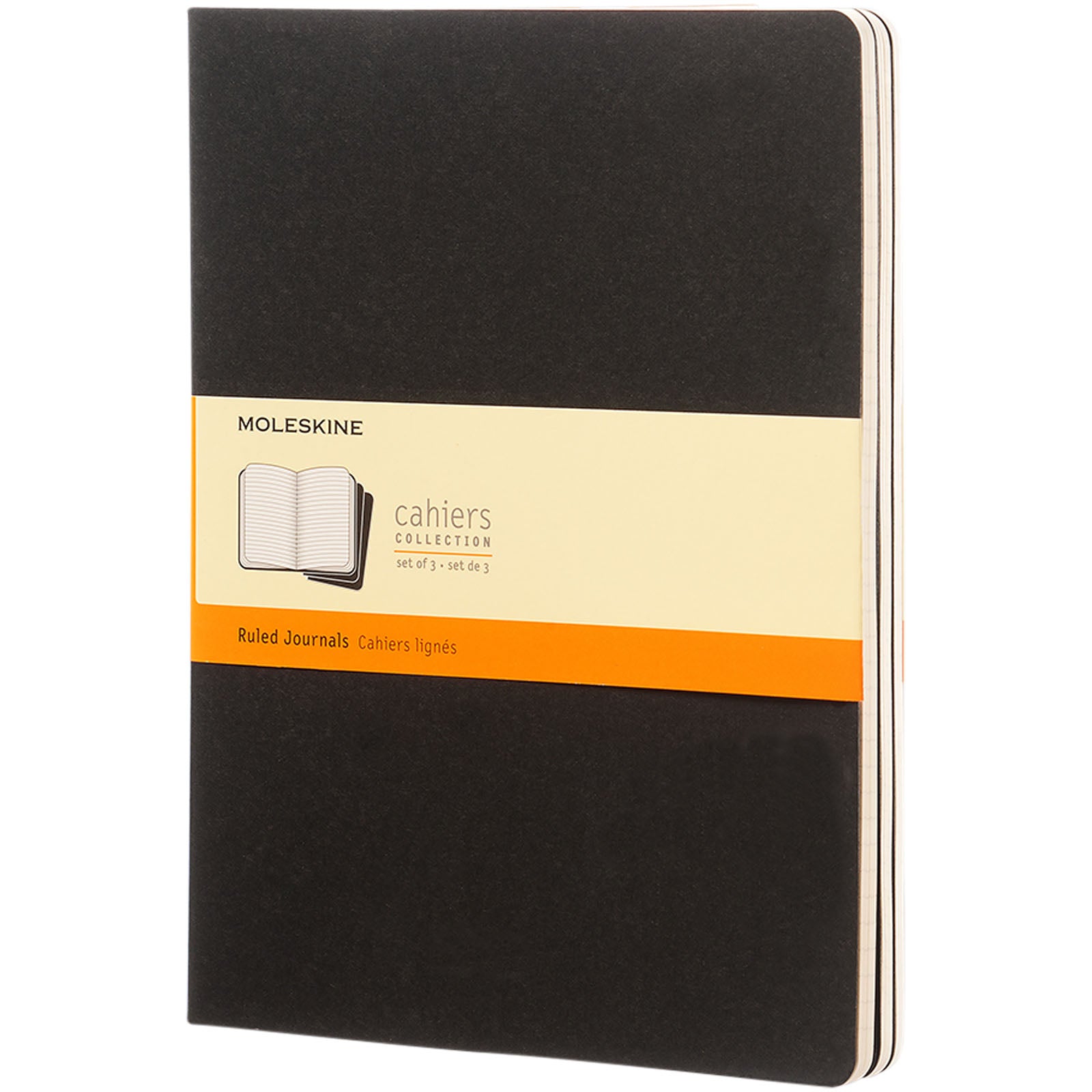 Moleskine Cahier Journal XL – liniert – Schwarz