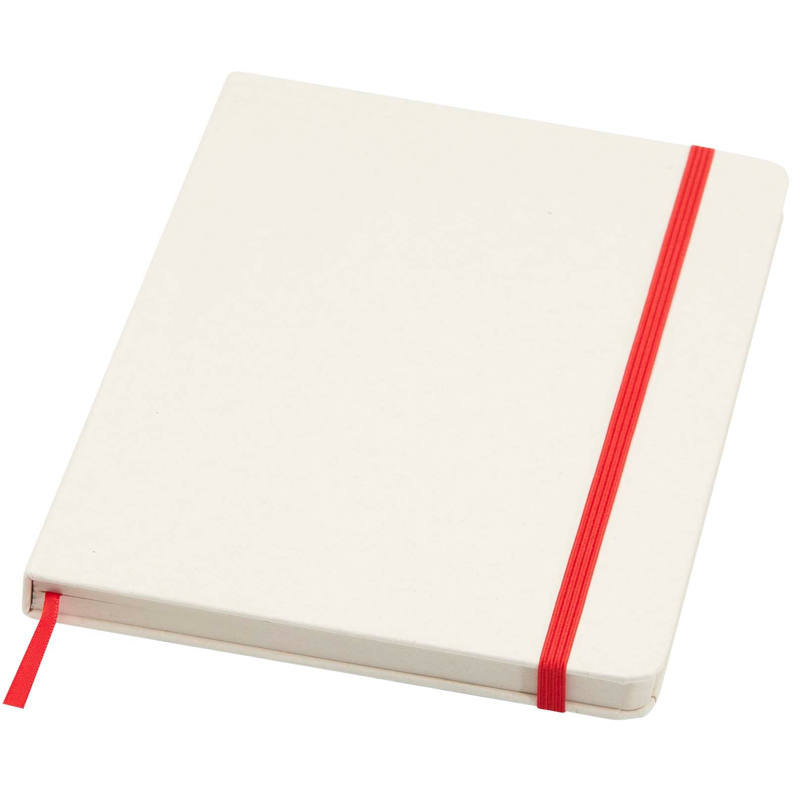 Bass A5 recyceltes Notizbuch, liniert – Rot