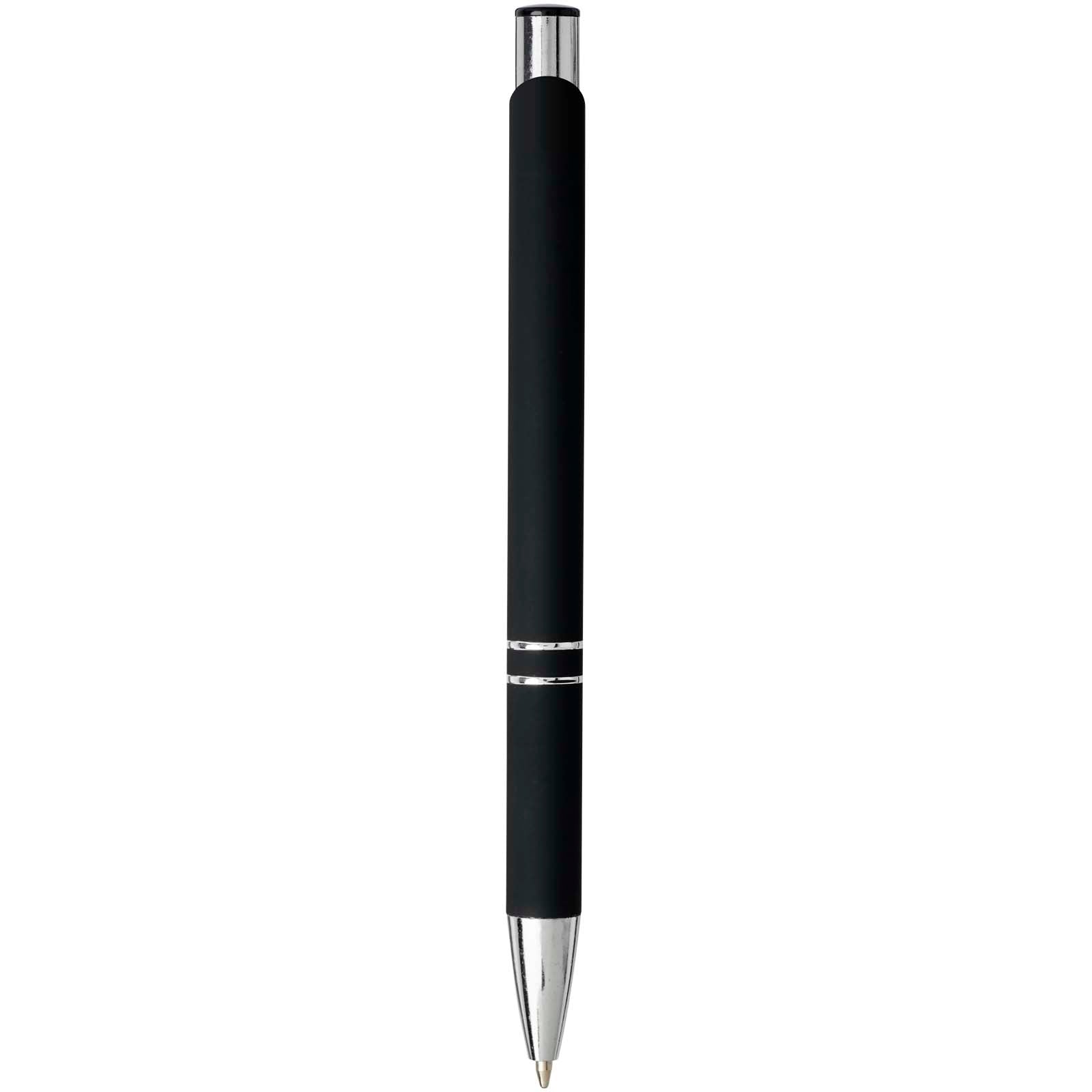 Moneta Soft Touch Druckkugelschreiber (schwarze Mine)
