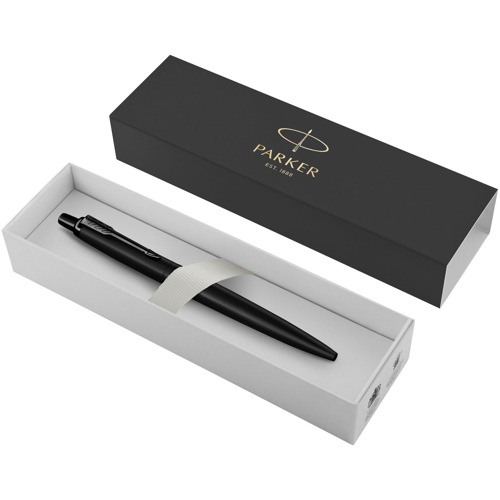 Parker Jotter einfarbiger XL Kugelschreiber (blaue Mine) – Schwarz