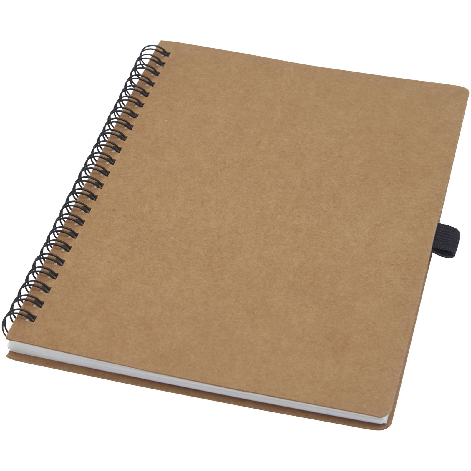Cobble A5 Notizbuch mit Spiralbindung aus recyceltem Karton mit Steinpapier – Natur