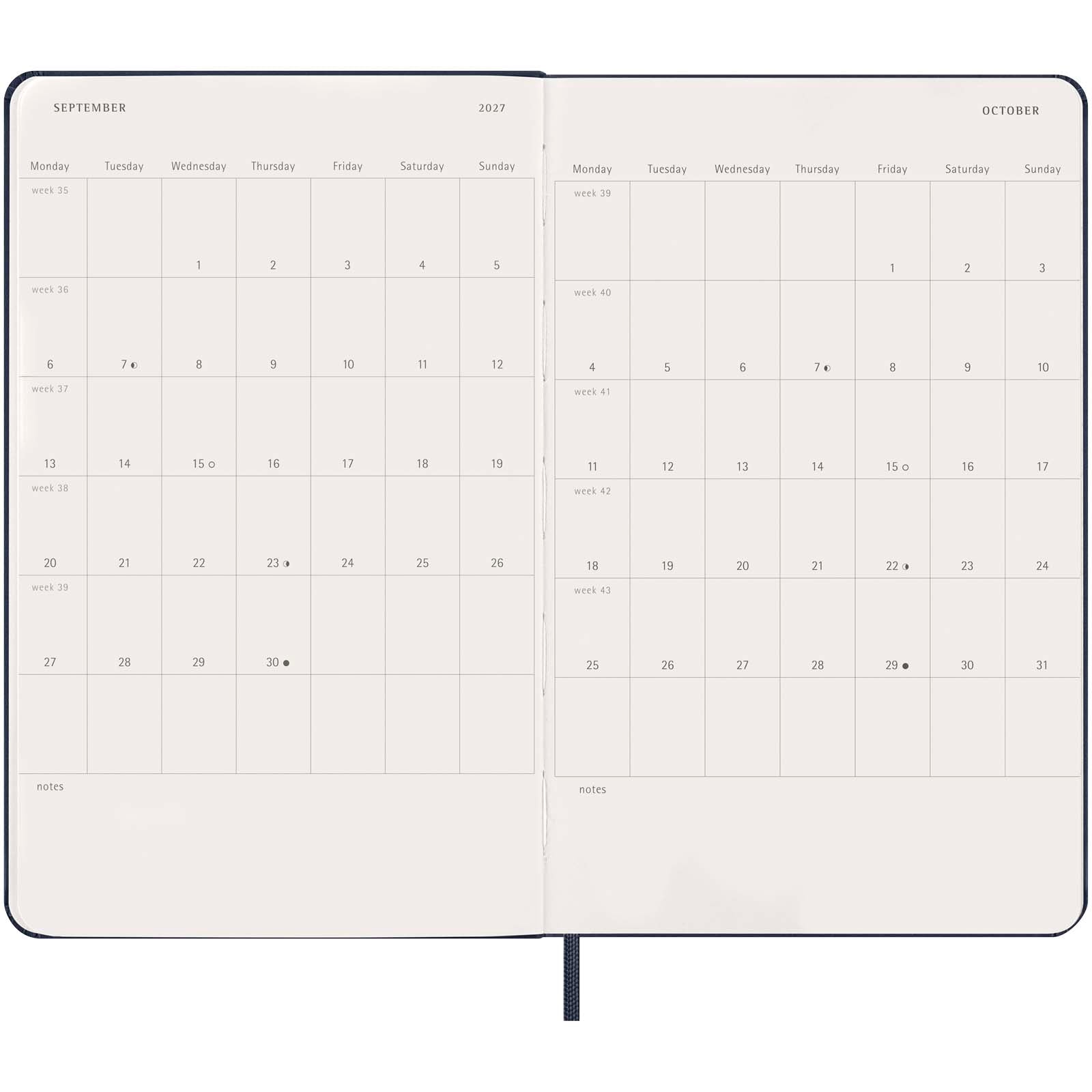 Moleskine Hardcover 12 Monate Tageskalender