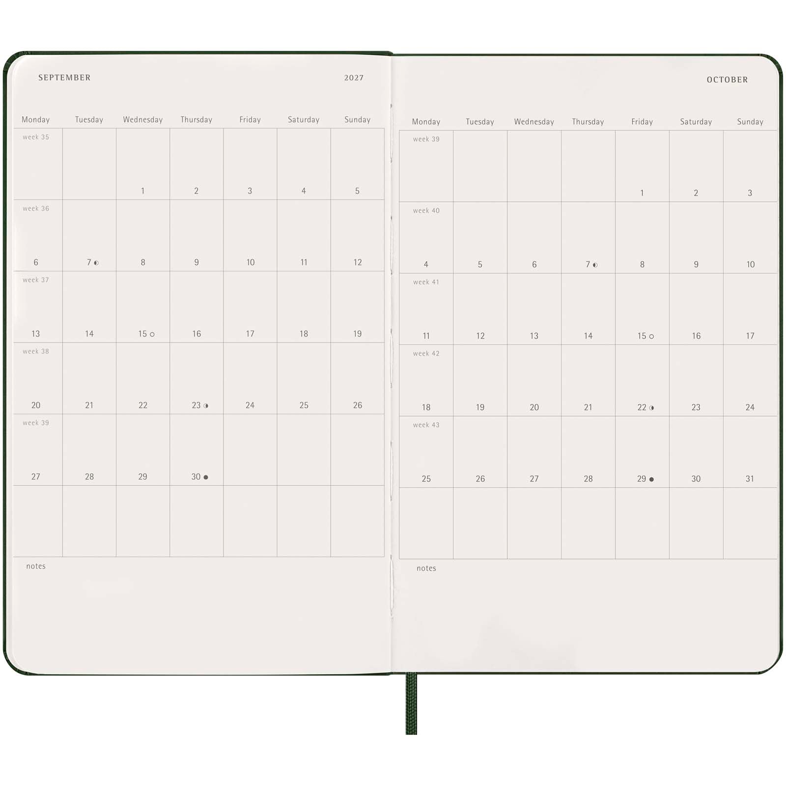 Moleskine Hardcover 12 Monate Tageskalender