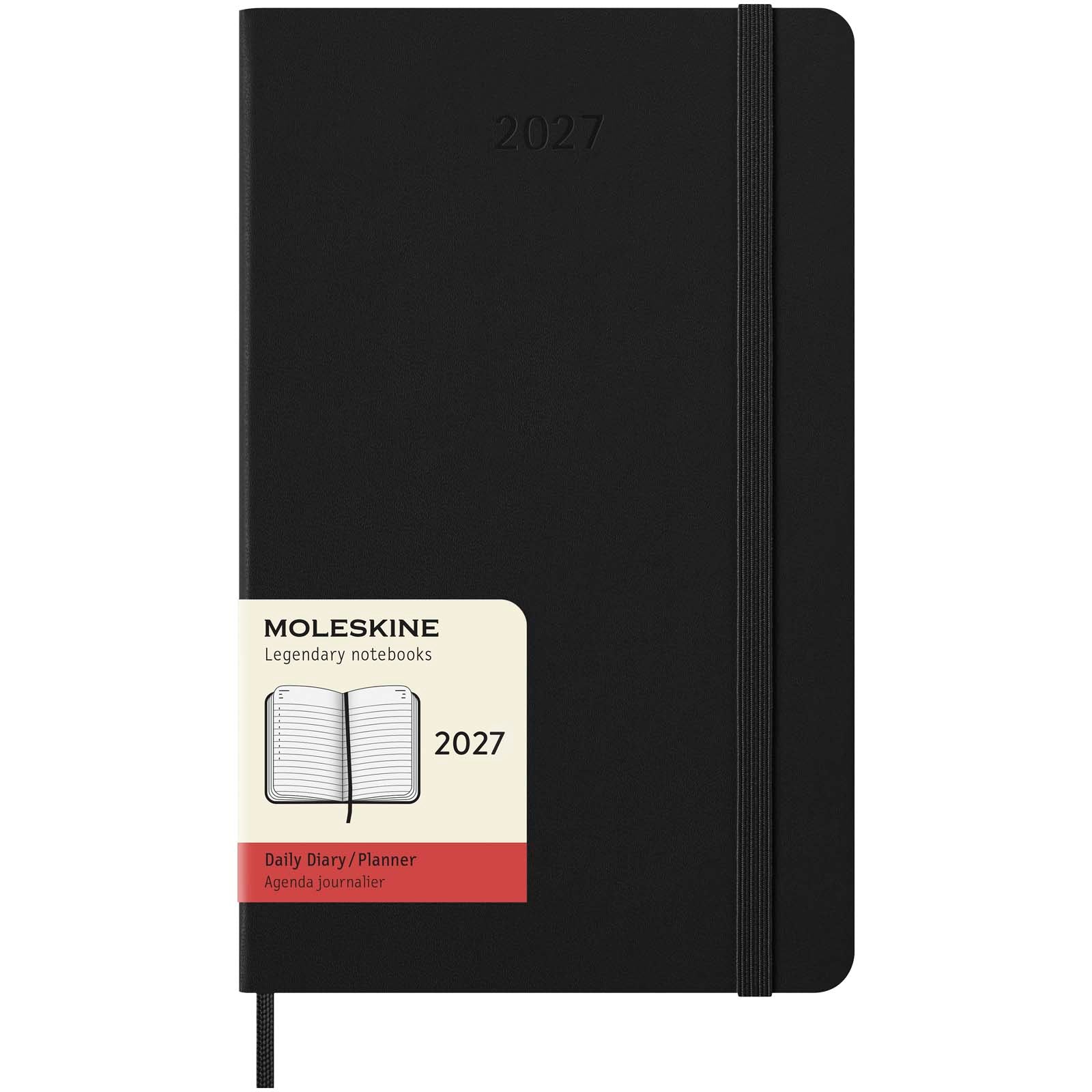Moleskine Hardcover 12 Monate Tageskalender – Schwarz