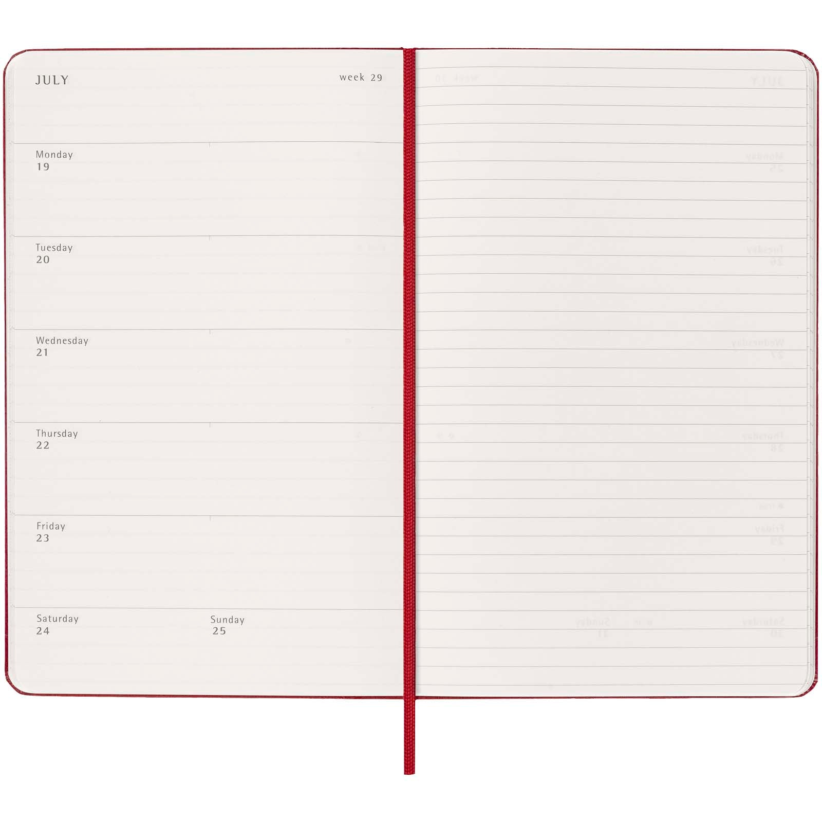 Moleskine Hardcover 12 Monate Wochenkalender L