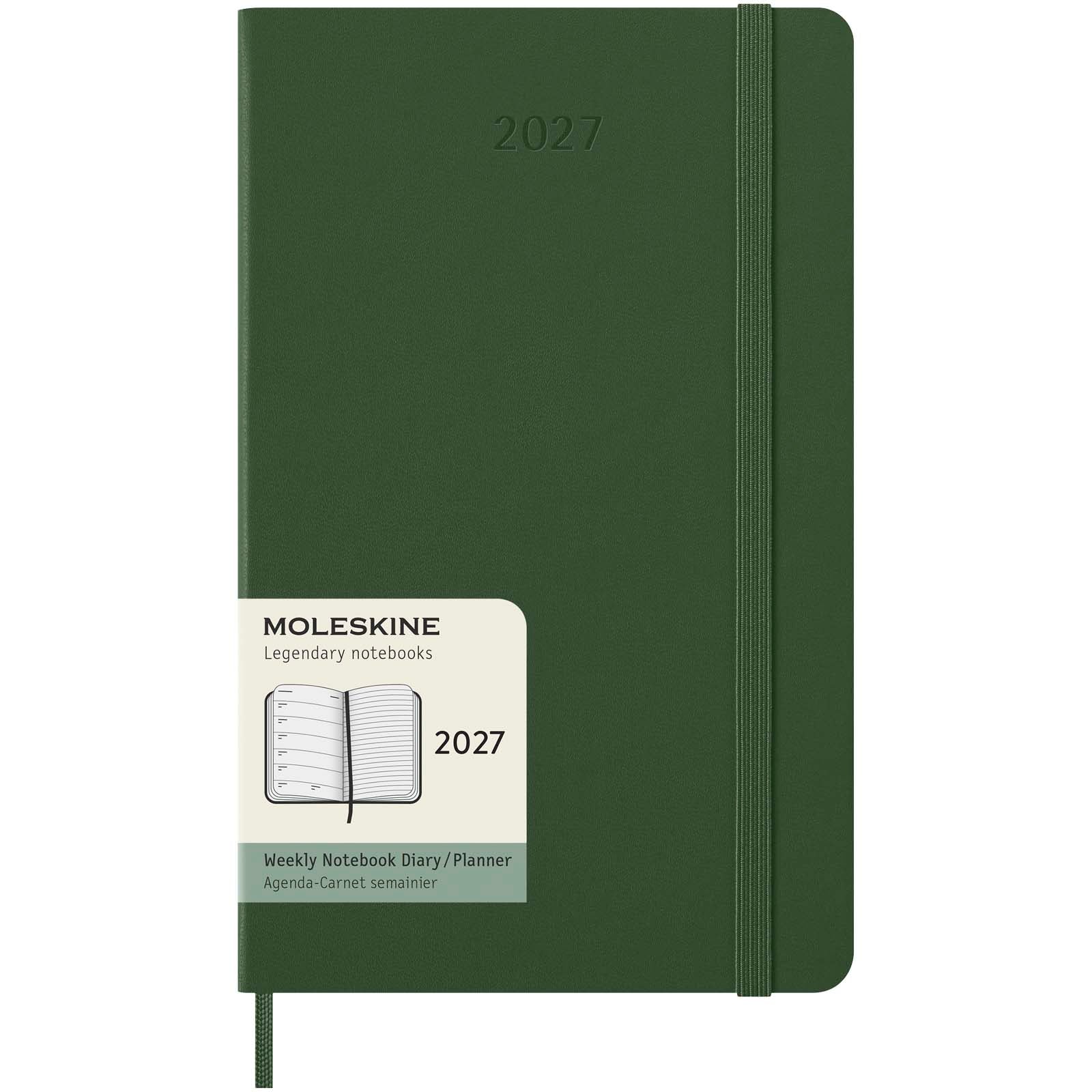 Moleskine Hardcover 12 Monate Wochenkalender L – Myrtengrün