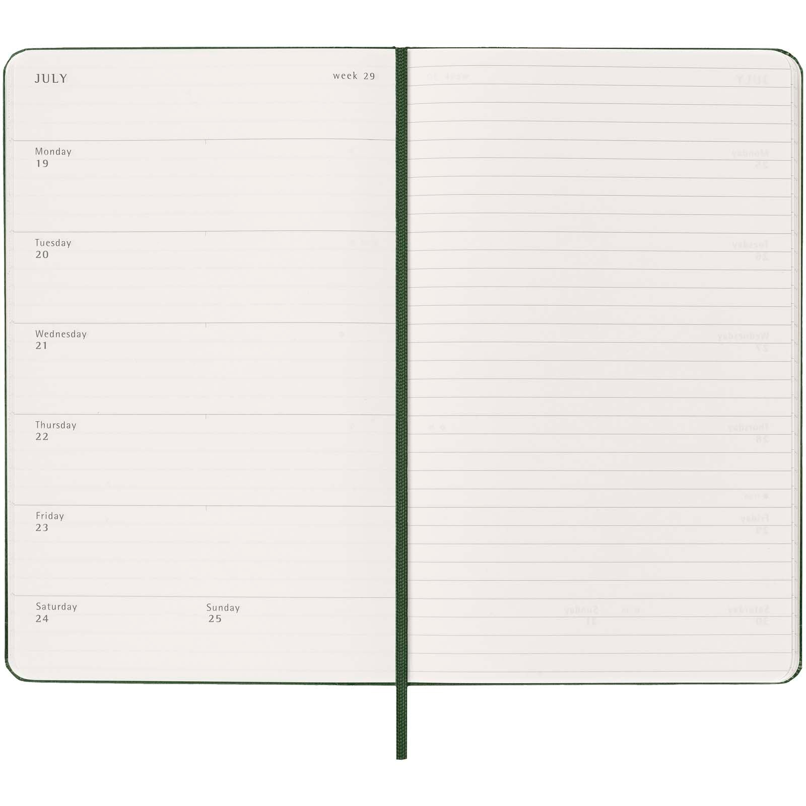Moleskine Hardcover 12 Monate Wochenkalender L