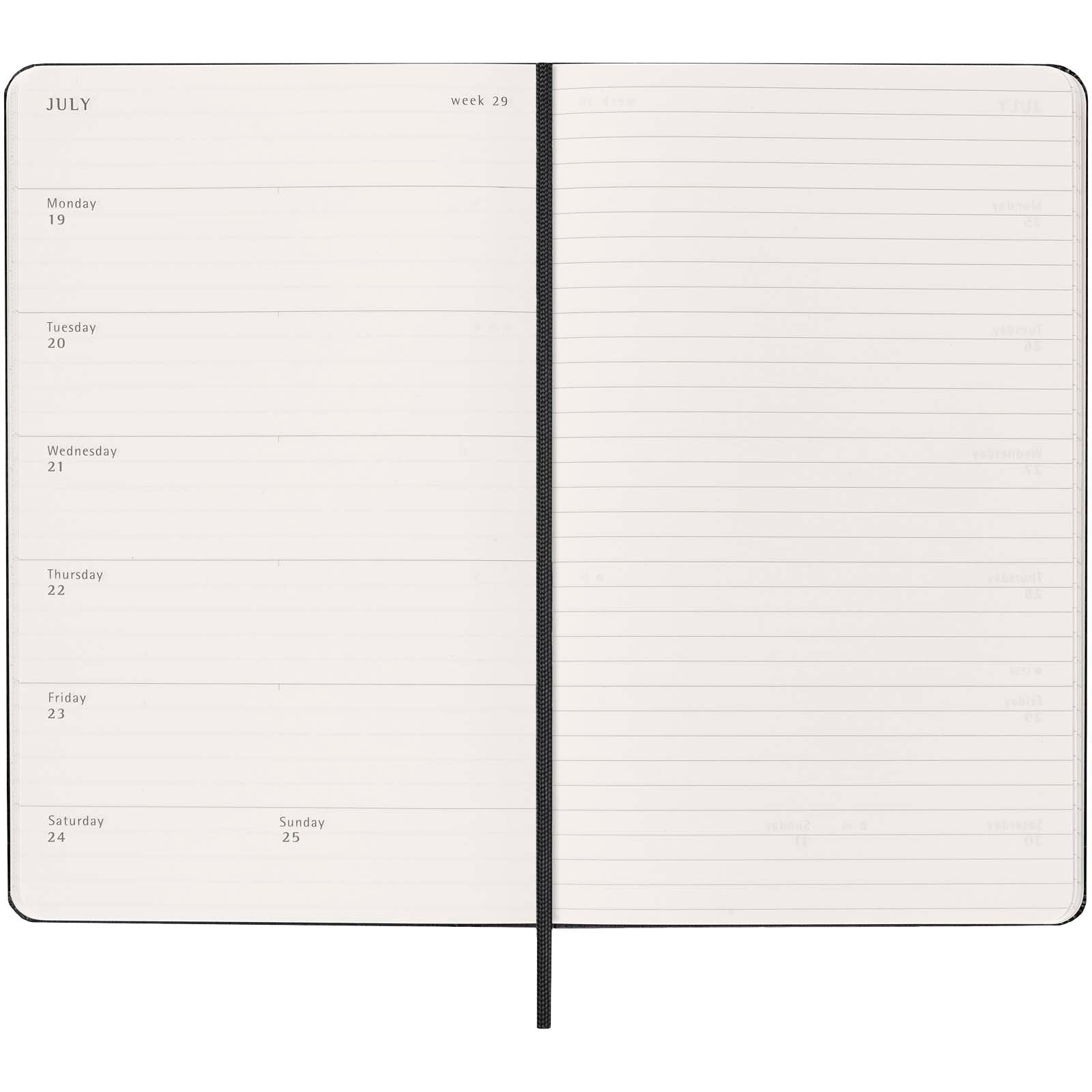 Moleskine Hardcover 12 Monate Wochenkalender L