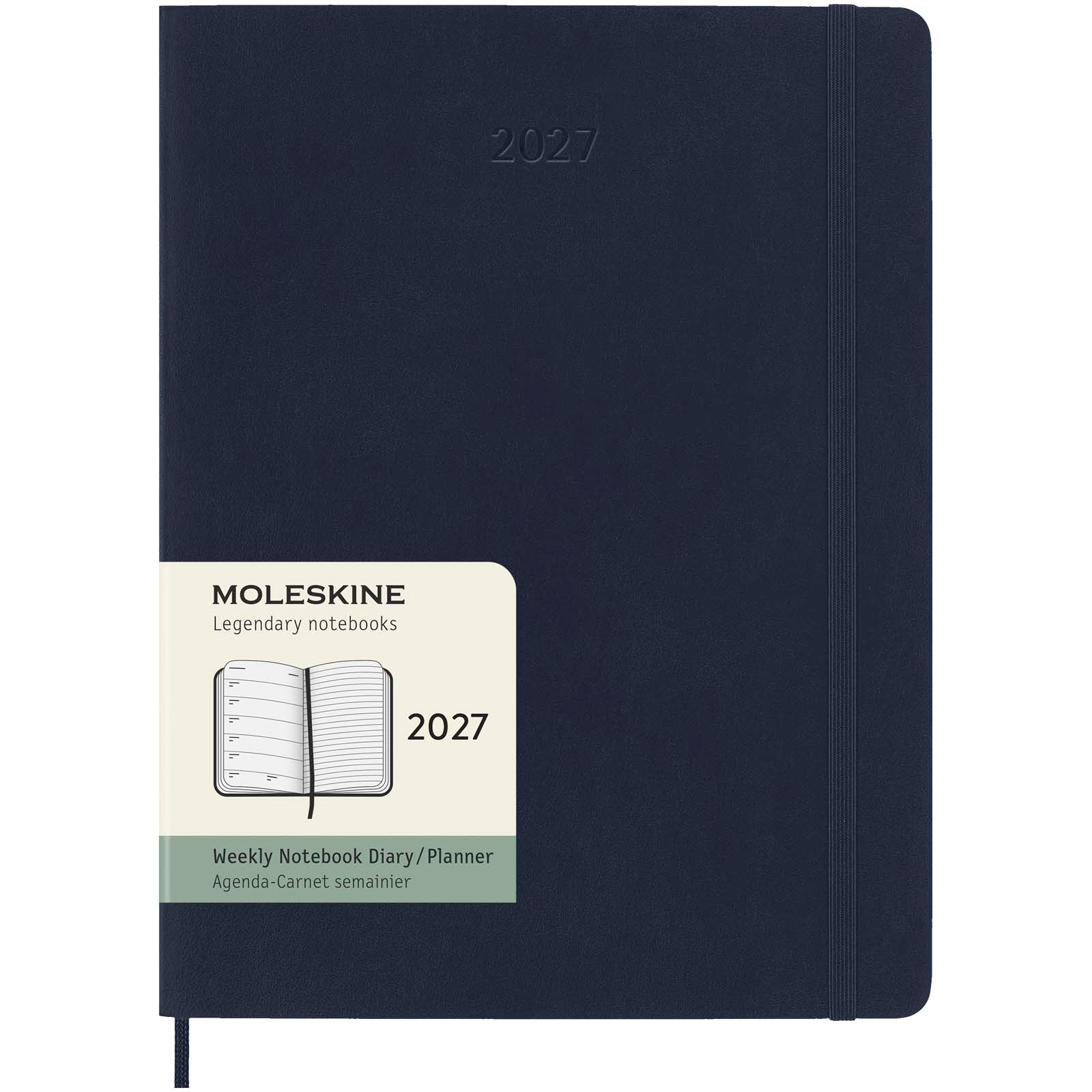 Moleskine Softcover 12 Monate Wochenkalender XL – Saphir