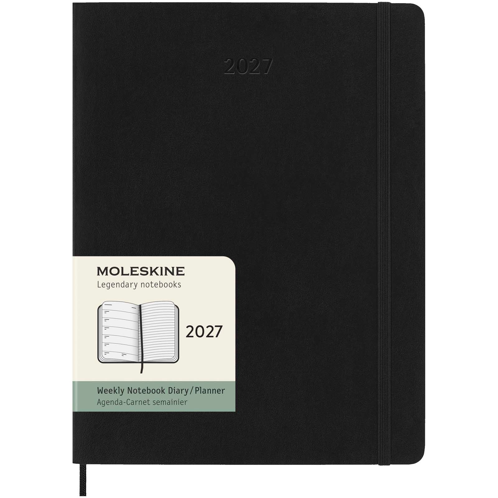 Moleskine Softcover 12 Monate Wochenkalender XL – Schwarz