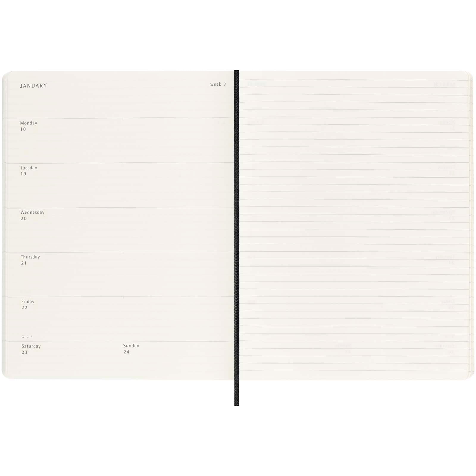 Moleskine Softcover 12 Monate Wochenkalender XL