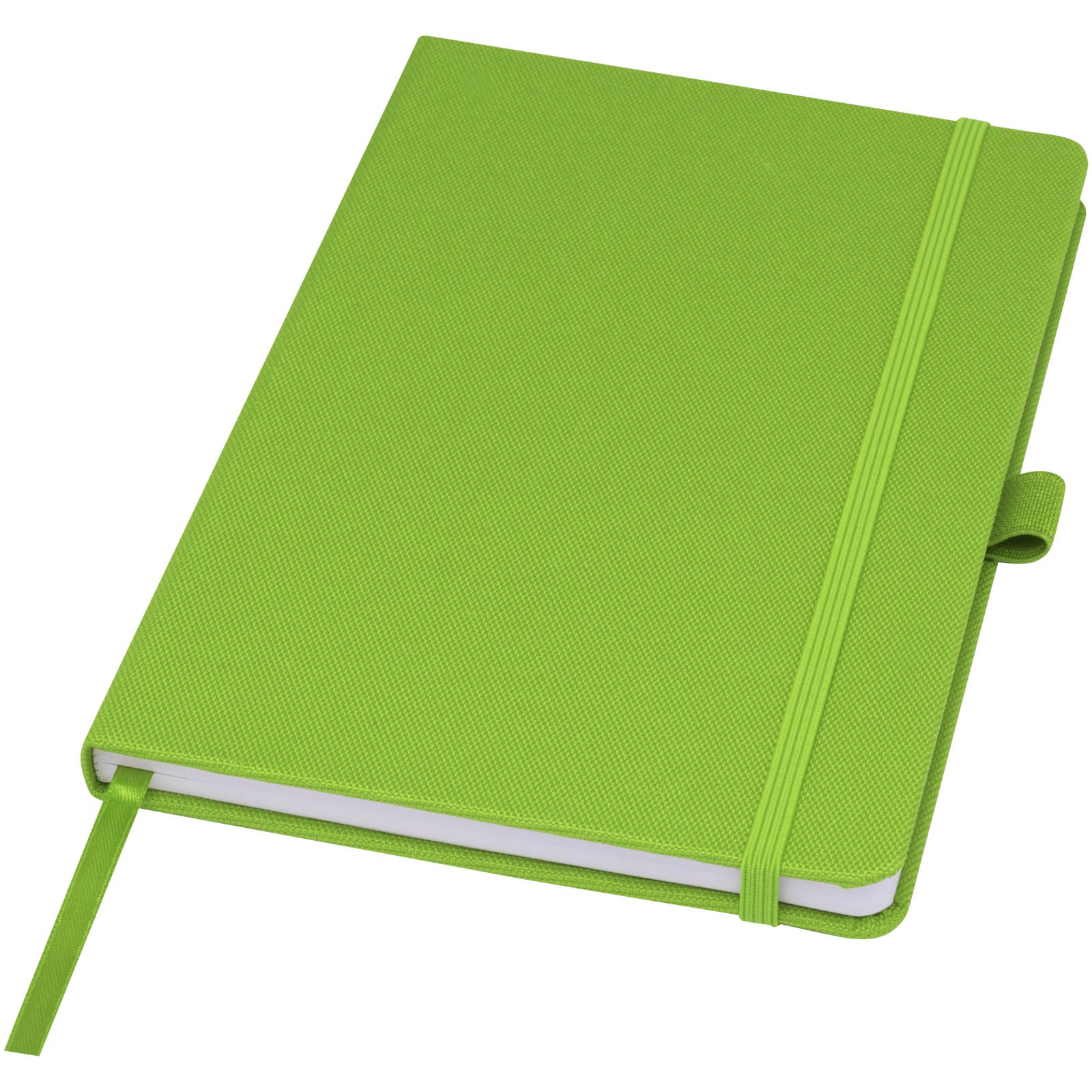 Honua A5 Notizbuch aus recyceltem Papier mit Cover aus recyceltem PET – Lindgrün