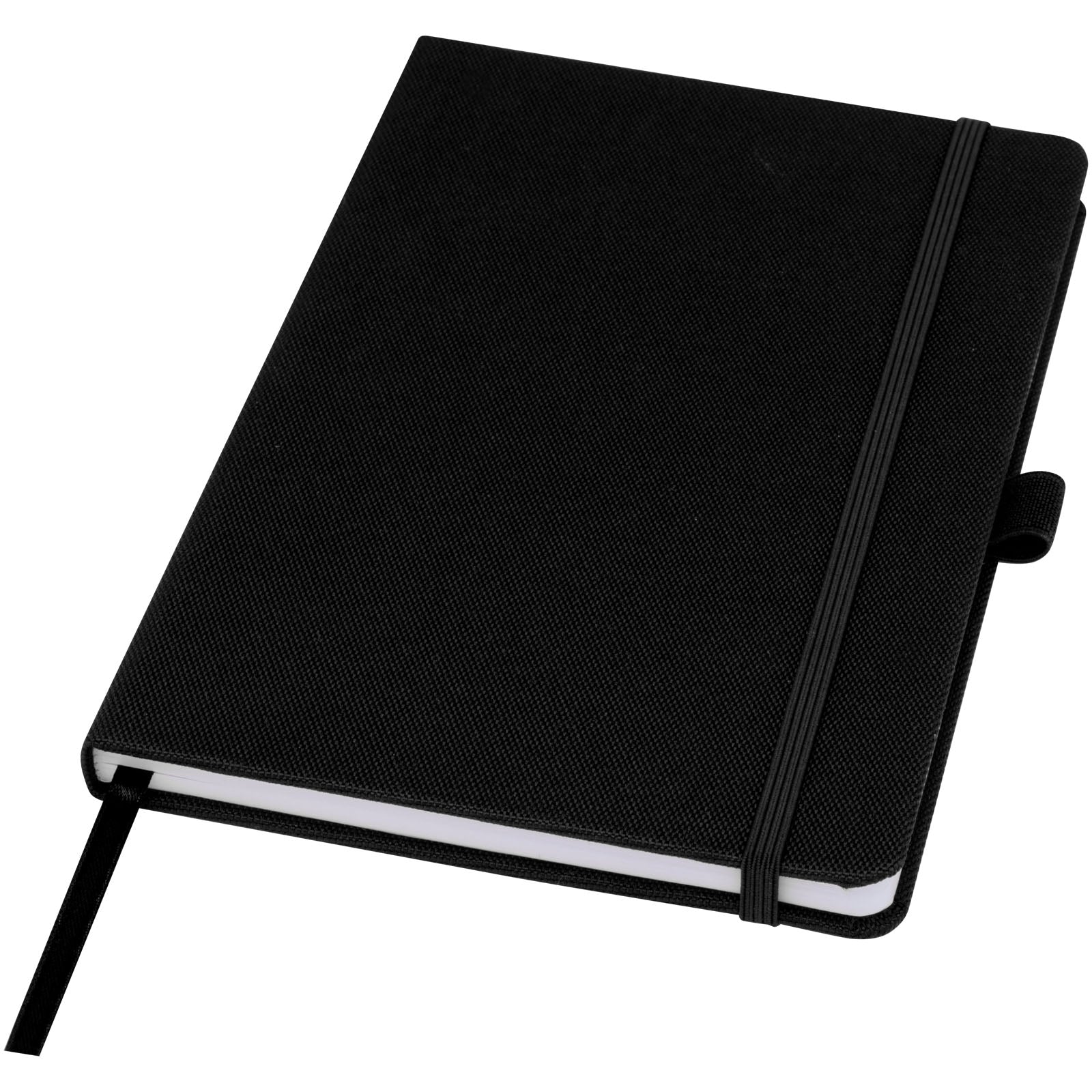 Honua A5 Notizbuch aus recyceltem Papier mit Cover aus recyceltem PET – Schwarz
