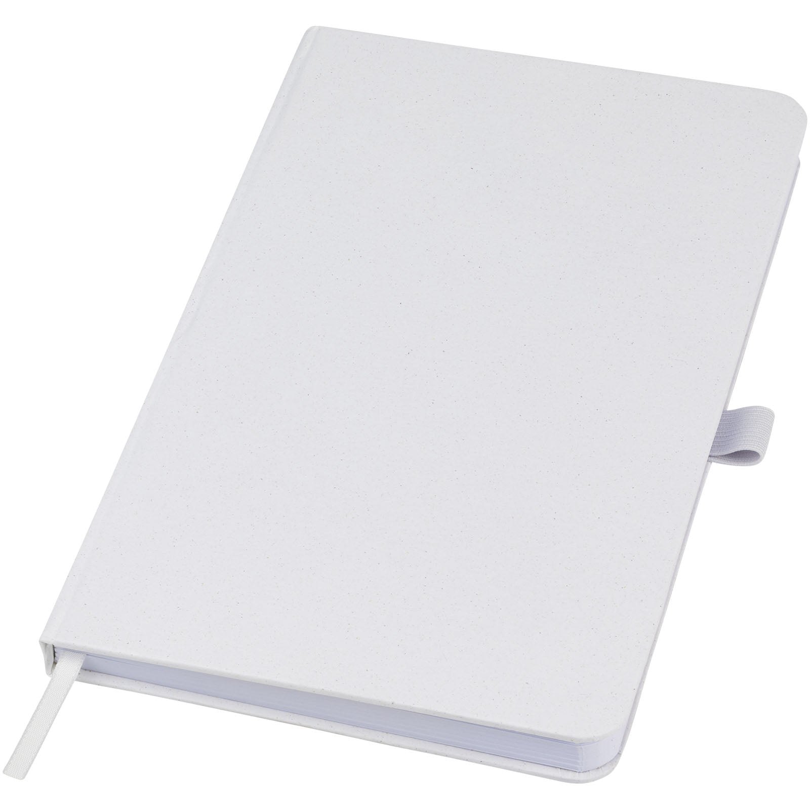 Fabianna Hardcover Notizbuch aus Crush-Papier – Weiss
