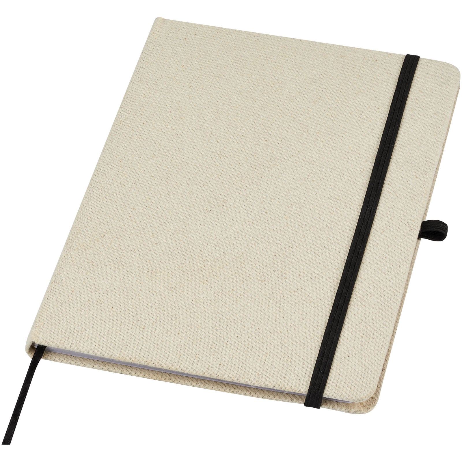 Tutico Hard Cover Notizbuch aus Bio Baumwolle – Natur und Schwarz