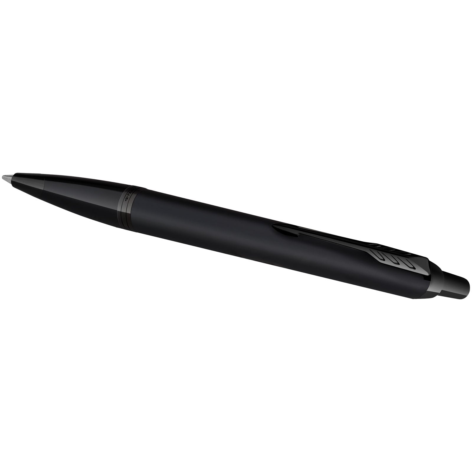 Parker IM achromatisches Kugelschreiber und Tintenroller Set mit Präsentbox (schwarze/blaue Mine)