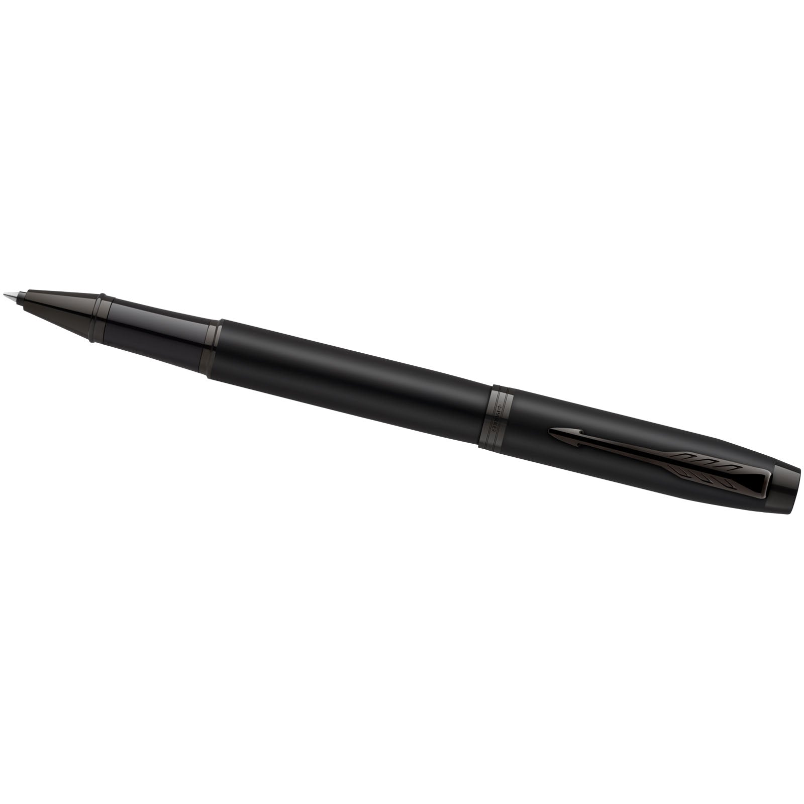 Parker IM achromatisches Kugelschreiber und Tintenroller Set mit Präsentbox (schwarze/blaue Mine)