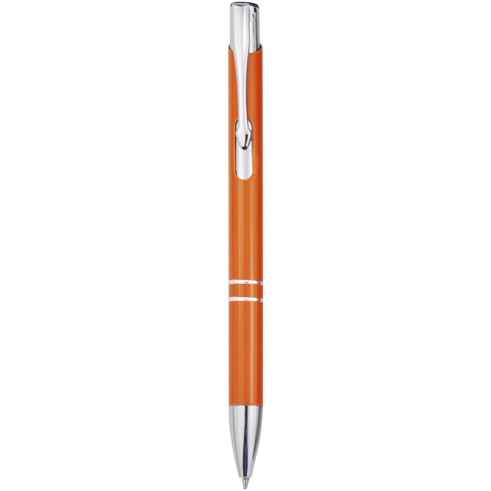 Moneta Kugelschreiber aus recyceltem Aluminium (schwarze Mine) – Orange