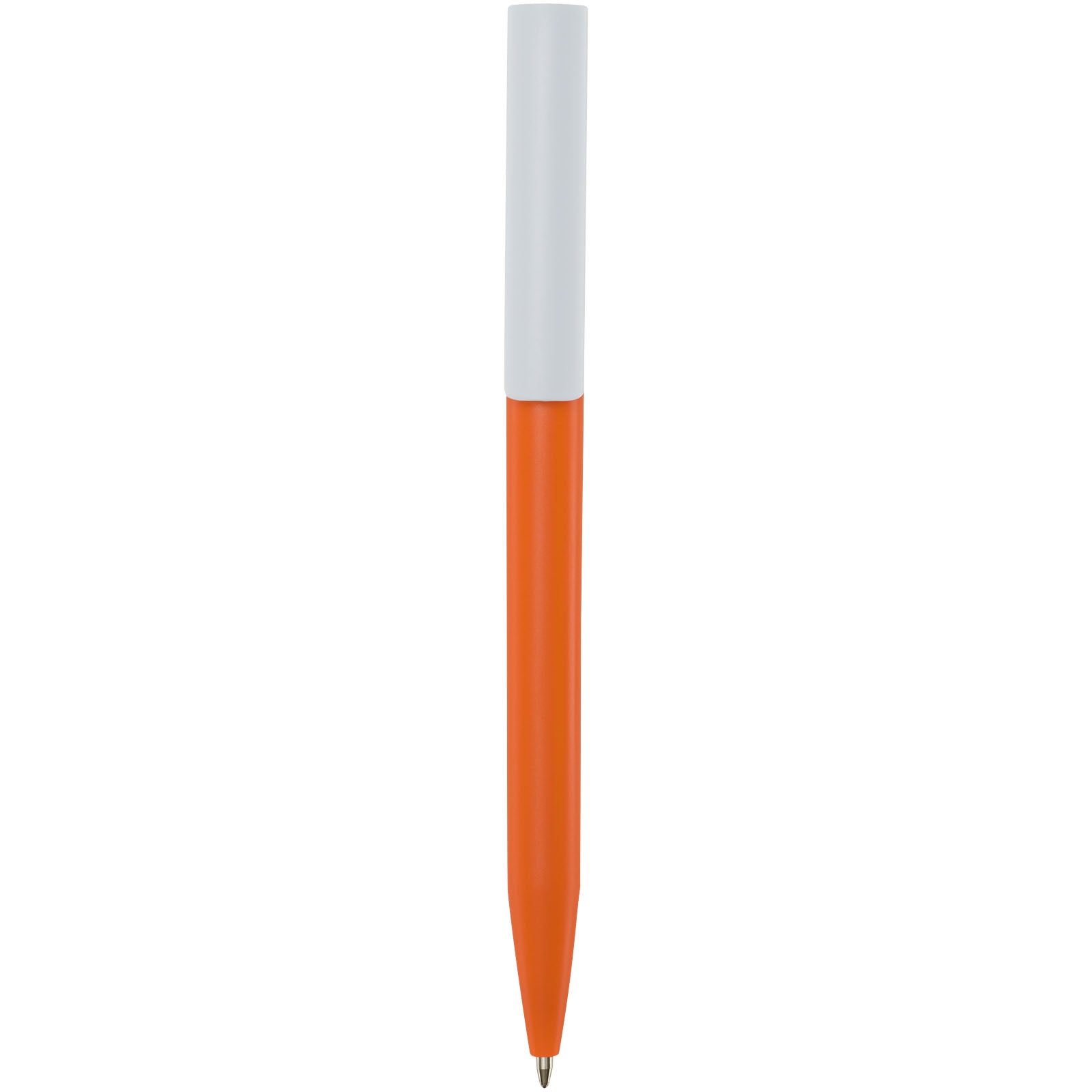 Unix Kugelschreiber aus recyceltem Kunststoff (blaue Mine) – Orange
