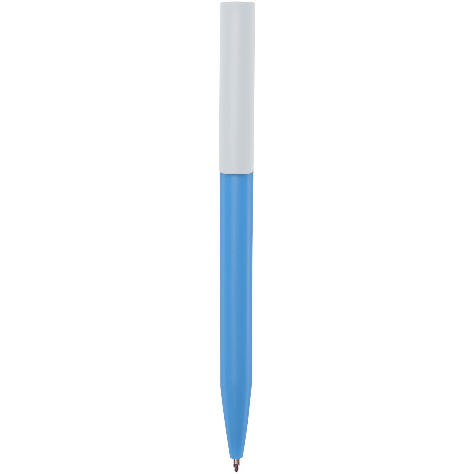 Unix Kugelschreiber aus recyceltem Kunststoff (blaue Mine) – Aquablau