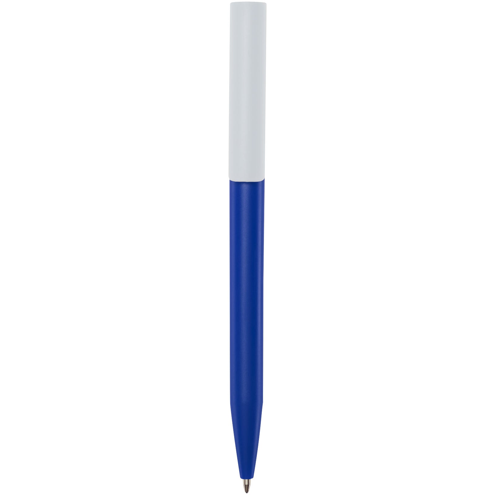 Unix Kugelschreiber aus recyceltem Kunststoff (blaue Mine) – Royalblau